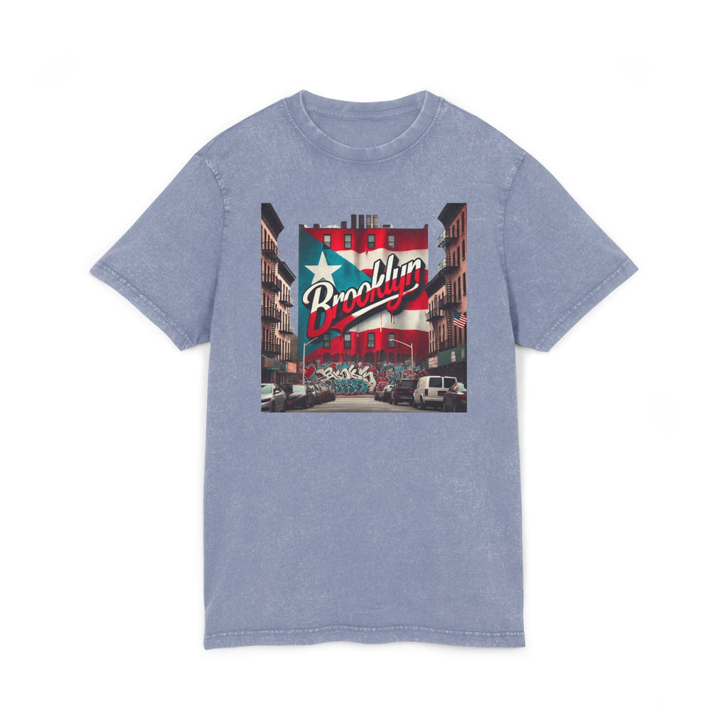 🗽🇵🇷 New Yorican and Proud – Where Boricua Meets Brooklyn Acid Washed Tee, Unisex T-Shirt, Gift for Travelers, Street Style Top - Metamorphosis Creations