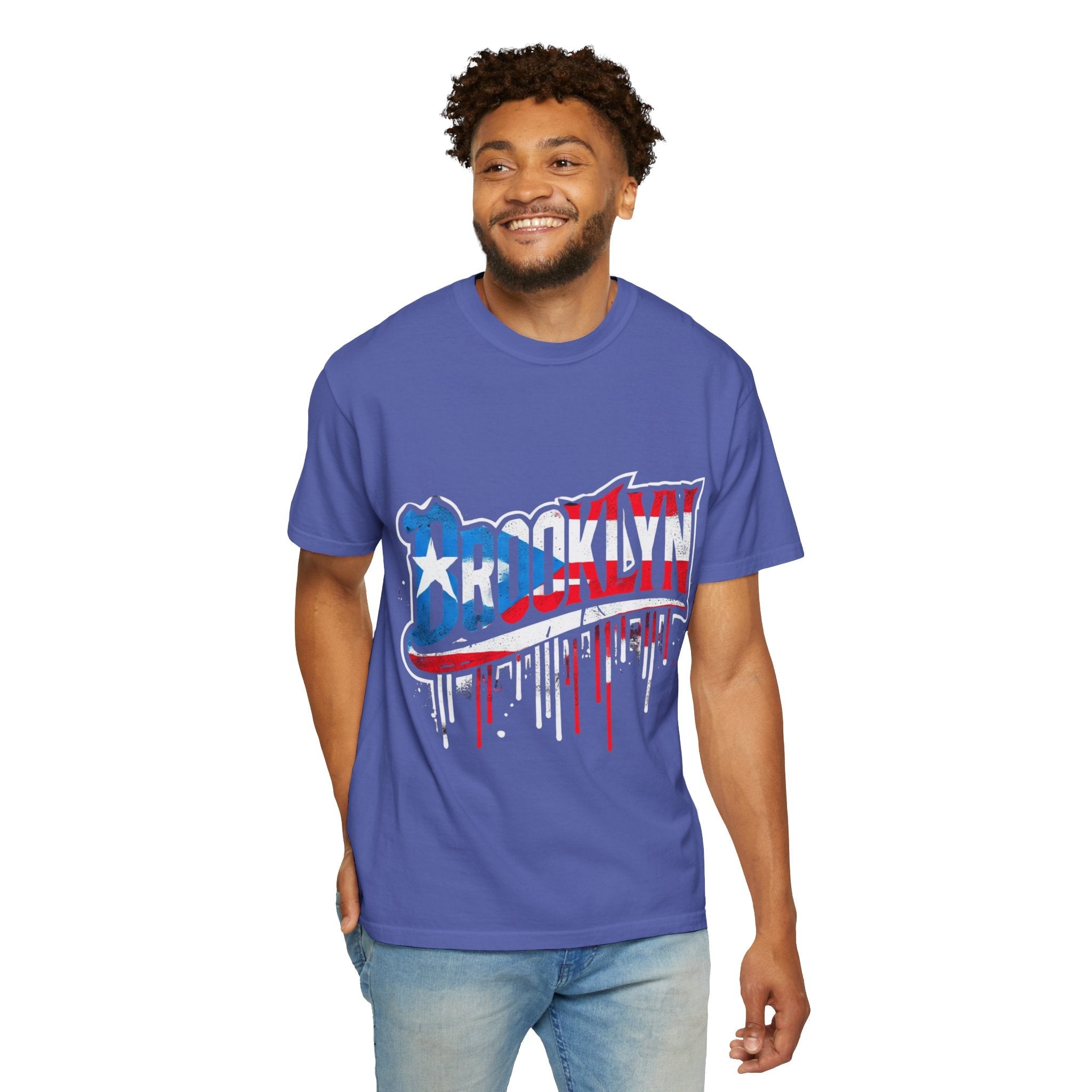 New York Meets Puerto Rico Brooklyn Style Unisex T-Shirt, Streetwear Fashion - Metamorphosis Creations