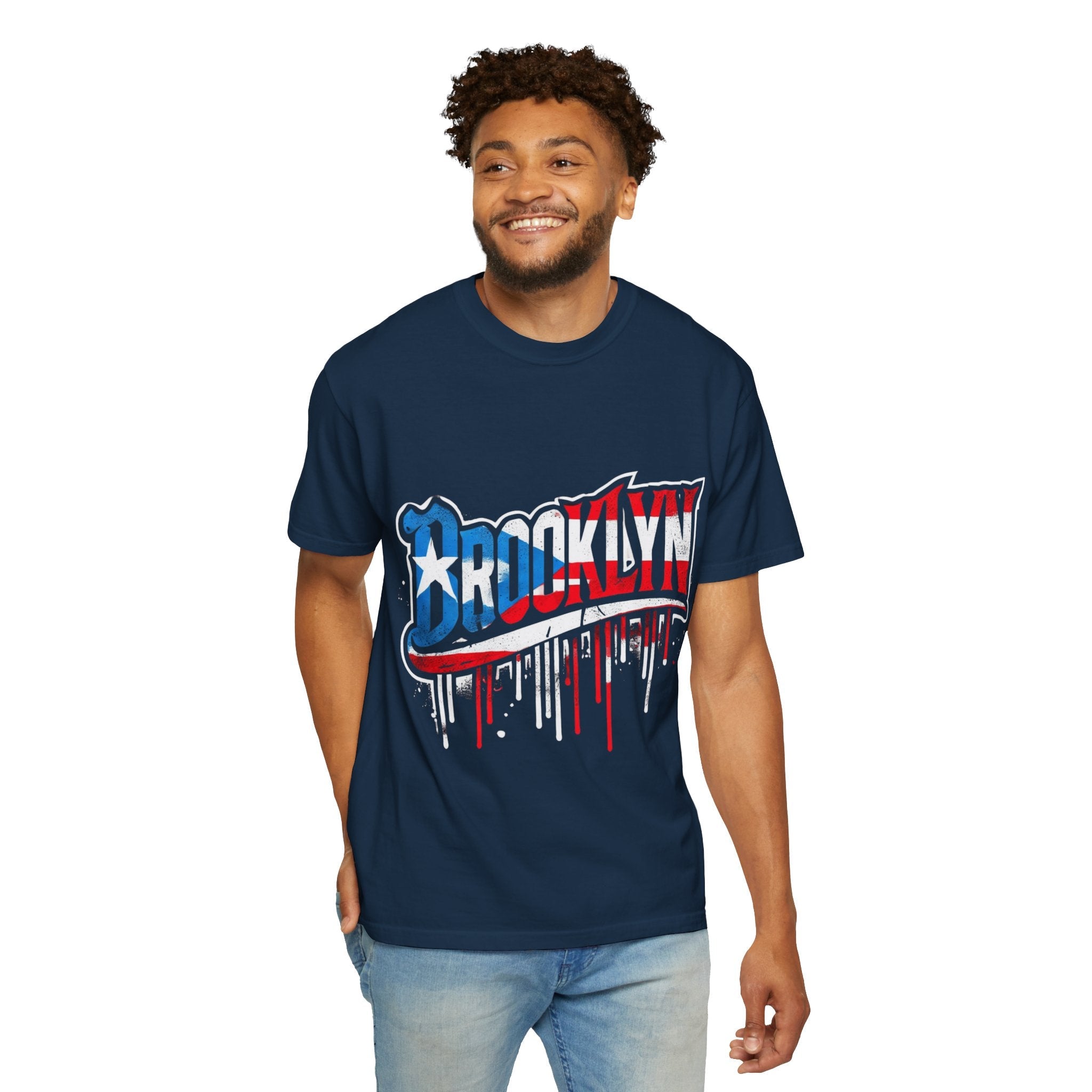 New York Meets Puerto Rico Brooklyn Style Unisex T-Shirt, Streetwear Fashion - Metamorphosis Creations