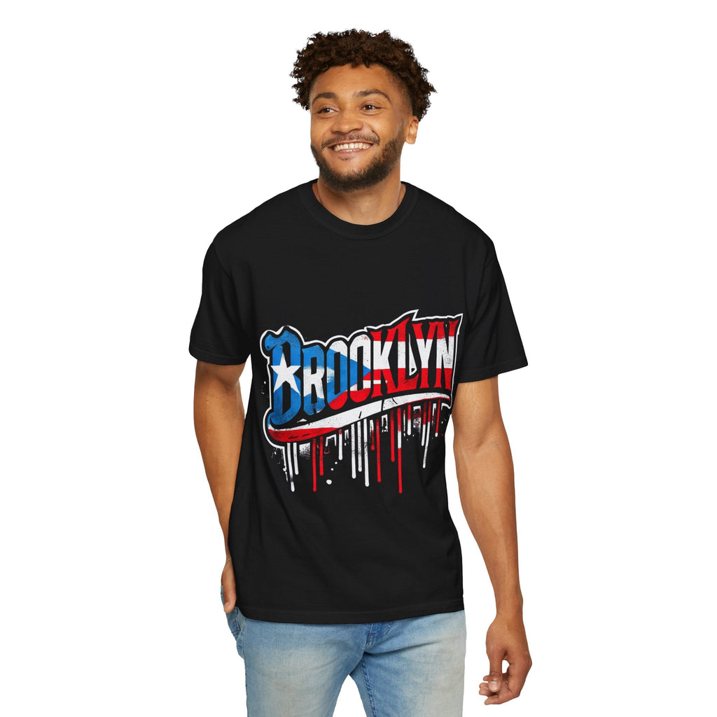 New York Meets Puerto Rico Brooklyn Style Unisex T-Shirt, Streetwear Fashion - Metamorphosis Creations