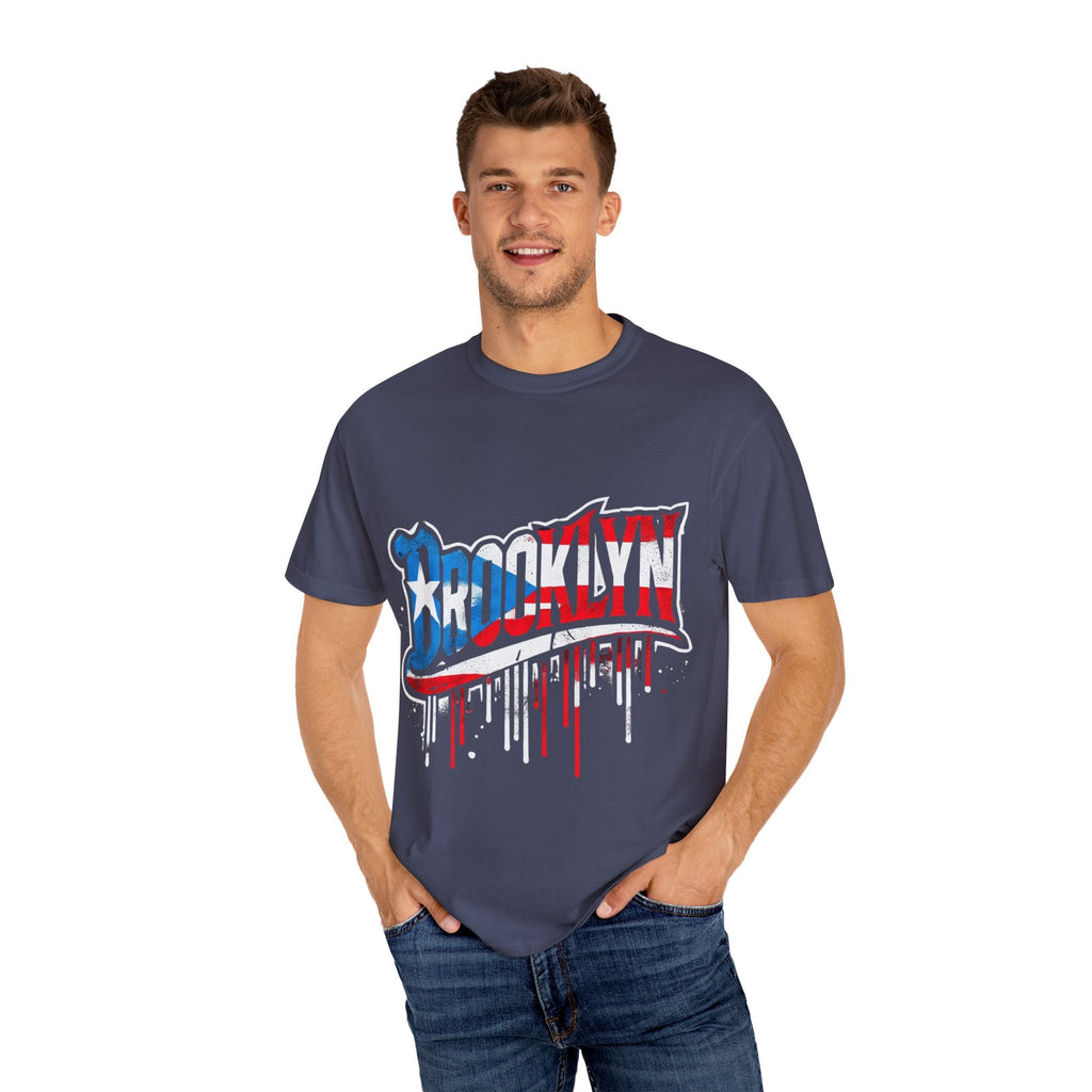 New York Meets Puerto Rico Brooklyn Style Unisex T-Shirt, Streetwear Fashion - Metamorphosis Creations