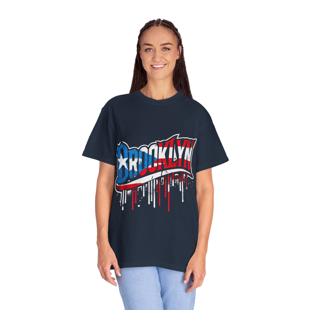 New York Meets Puerto Rico Brooklyn Style Unisex T-Shirt, Streetwear Fashion - Metamorphosis Creations