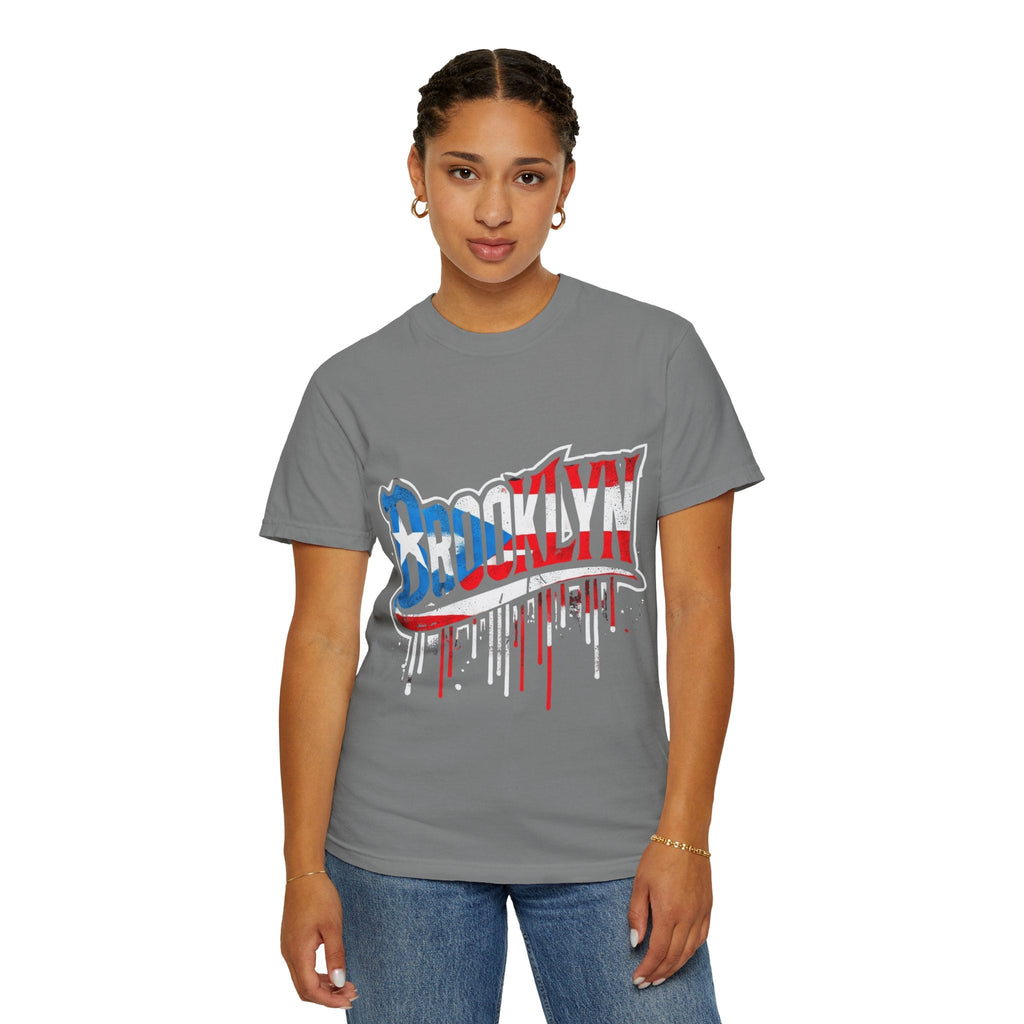 New York Meets Puerto Rico Brooklyn Style Unisex T-Shirt, Streetwear Fashion - Metamorphosis Creations