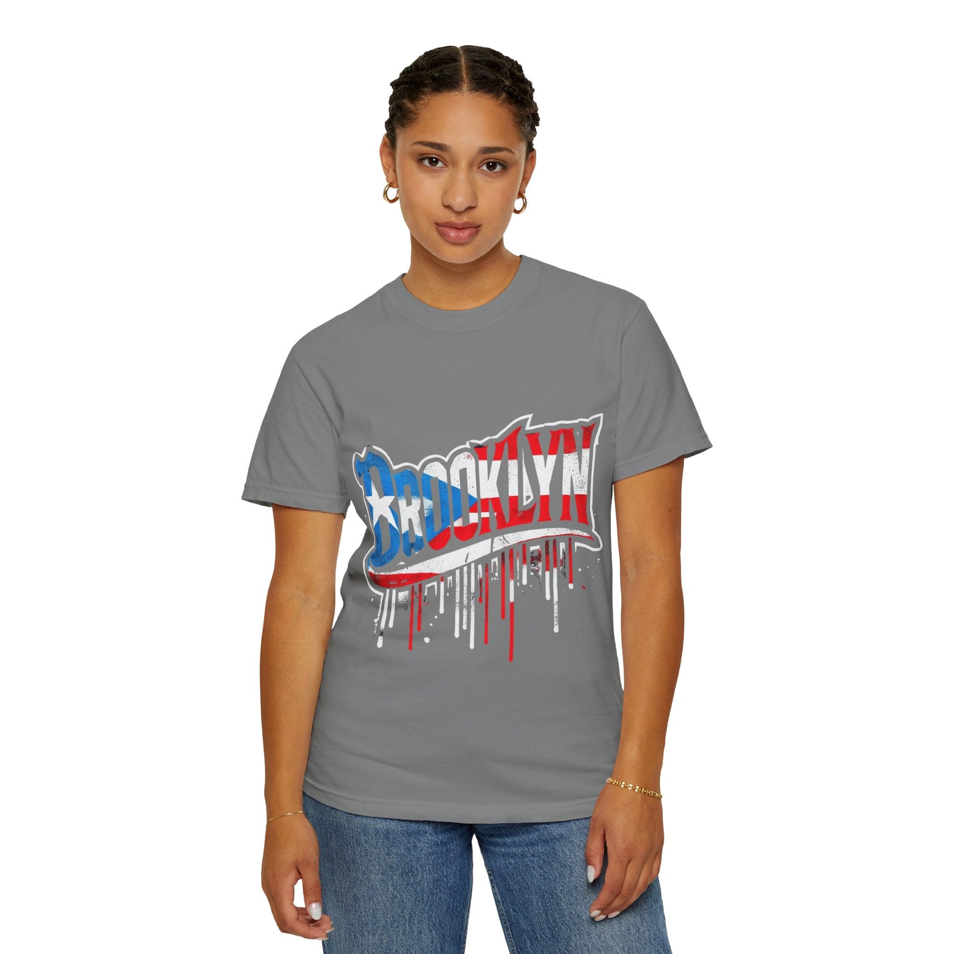 New York Meets Puerto Rico Brooklyn Style Unisex T-Shirt, Streetwear Fashion - Metamorphosis Creations