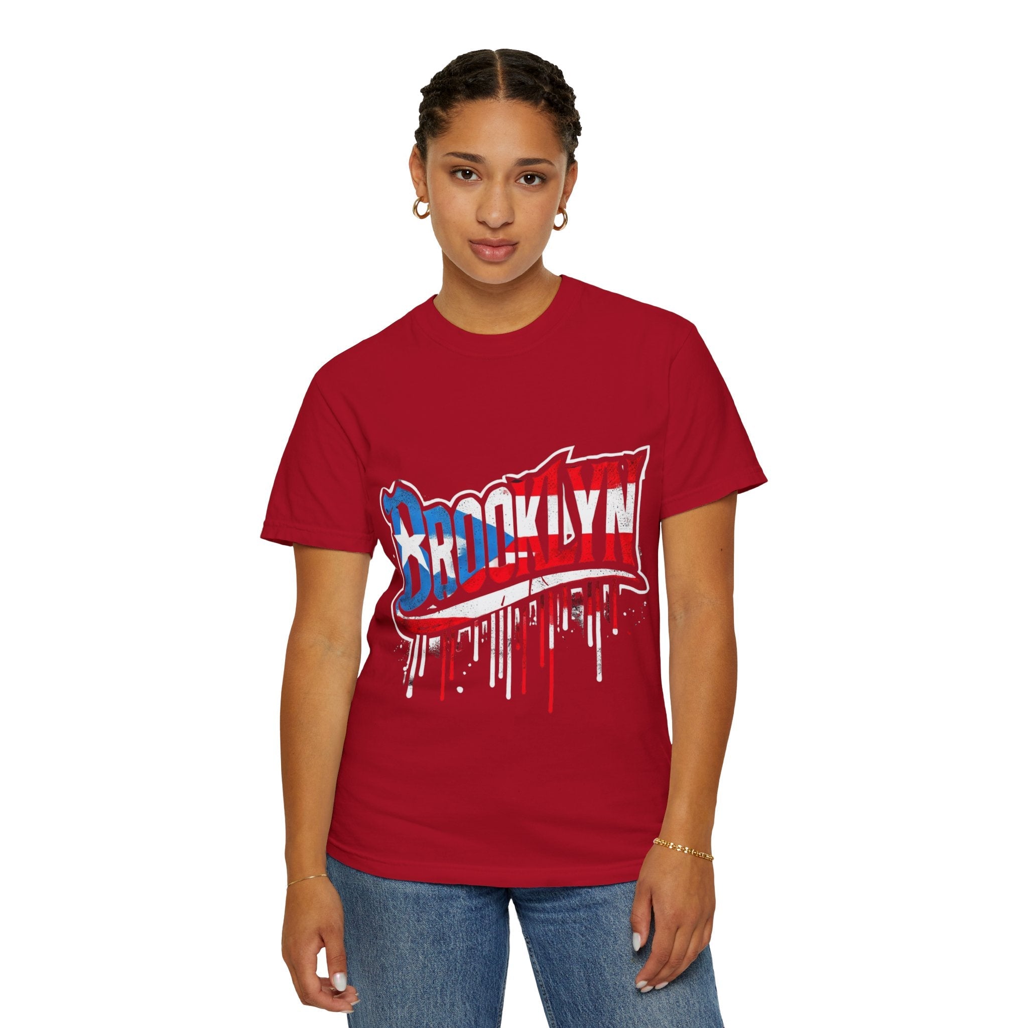 New York Meets Puerto Rico Brooklyn Style Unisex T-Shirt, Streetwear Fashion - Metamorphosis Creations