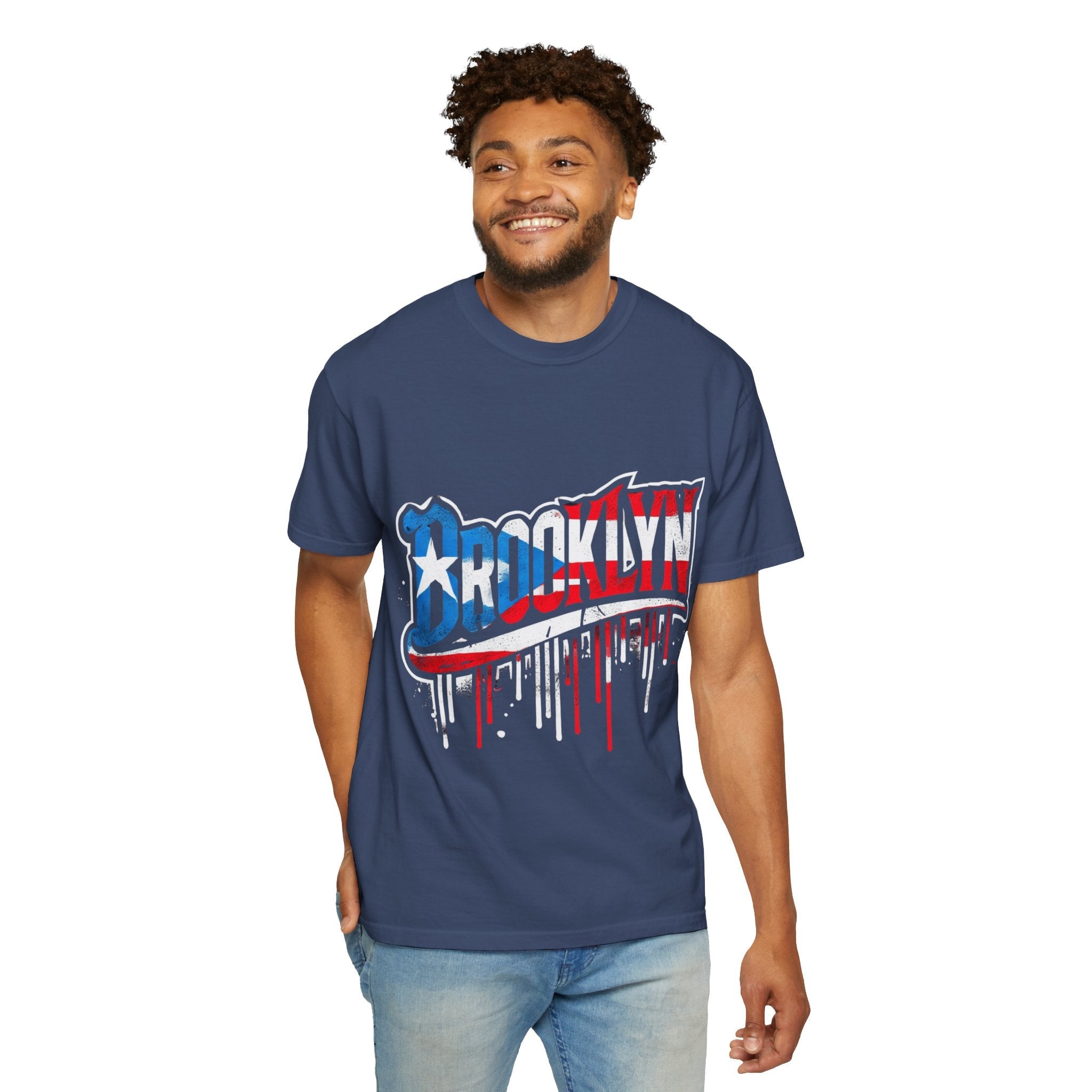 New York Meets Puerto Rico Brooklyn Style Unisex T-Shirt, Streetwear Fashion - Metamorphosis Creations