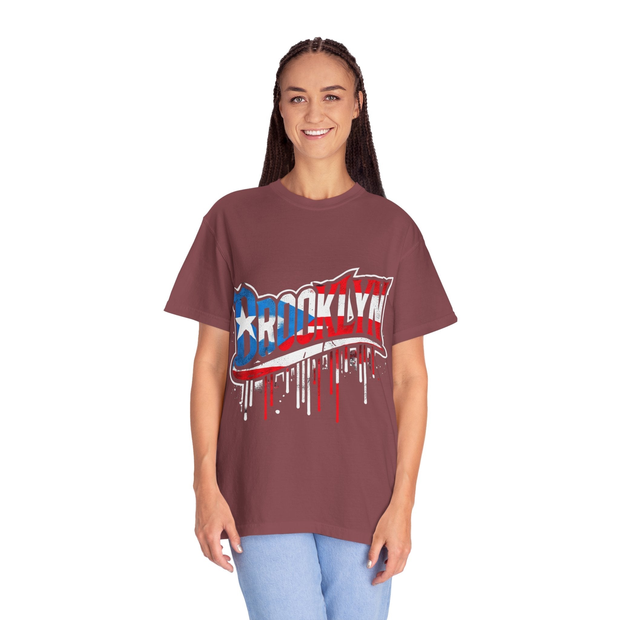 New York Meets Puerto Rico Brooklyn Style Unisex T-Shirt, Streetwear Fashion - Metamorphosis Creations