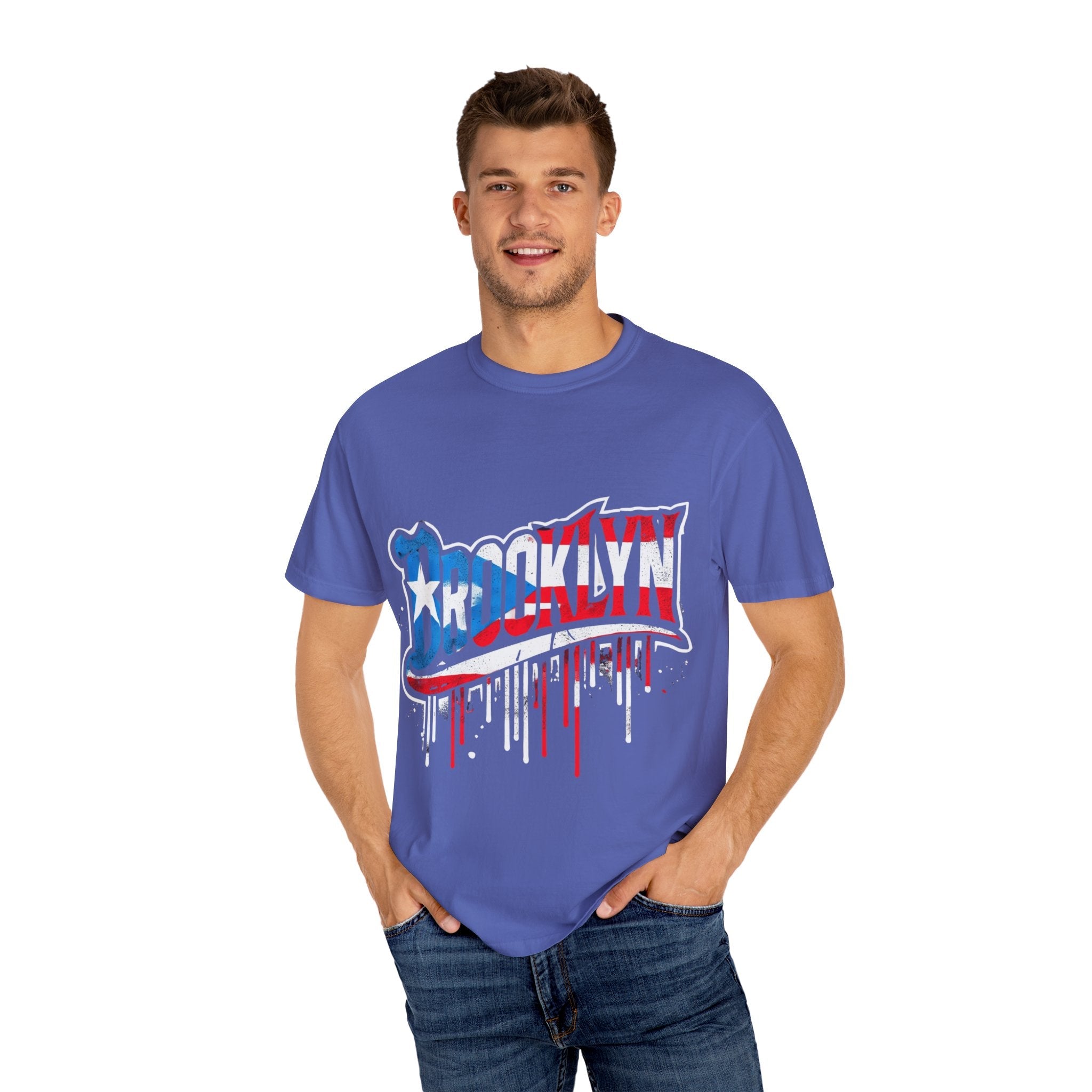 New York Meets Puerto Rico Brooklyn Style Unisex T-Shirt, Streetwear Fashion - Metamorphosis Creations