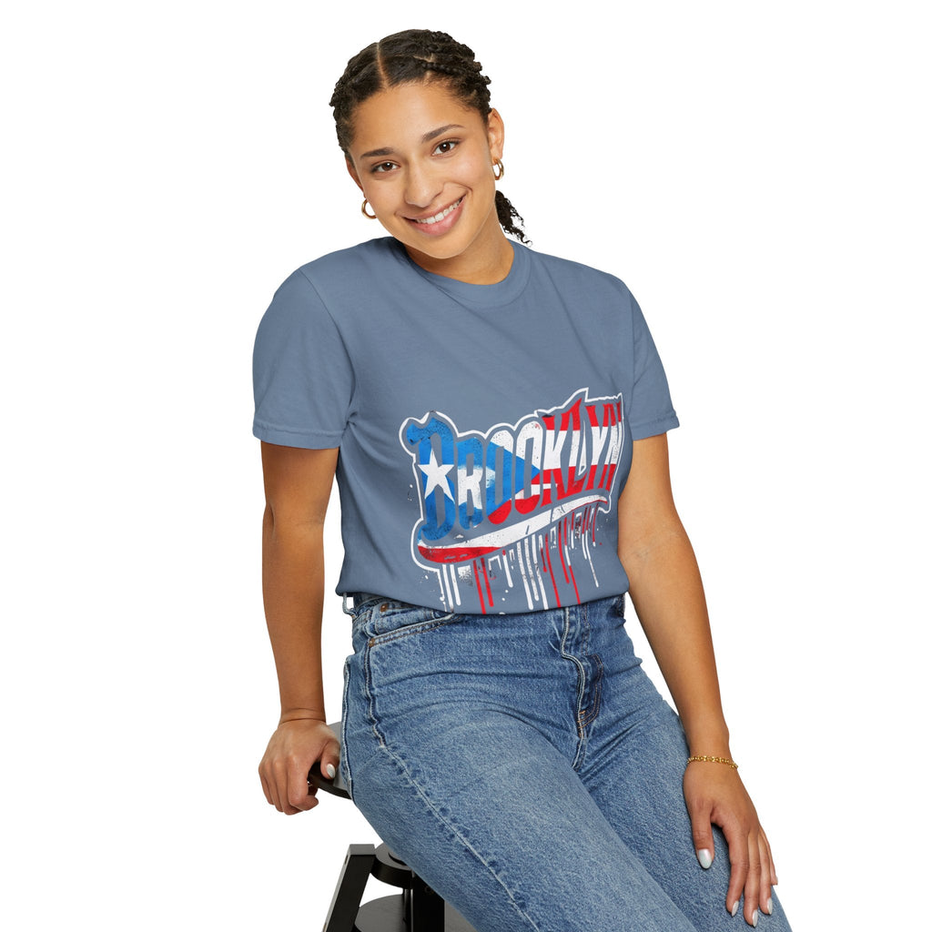 New York Meets Puerto Rico Brooklyn Style Unisex T-Shirt, Streetwear Fashion - Metamorphosis Creations