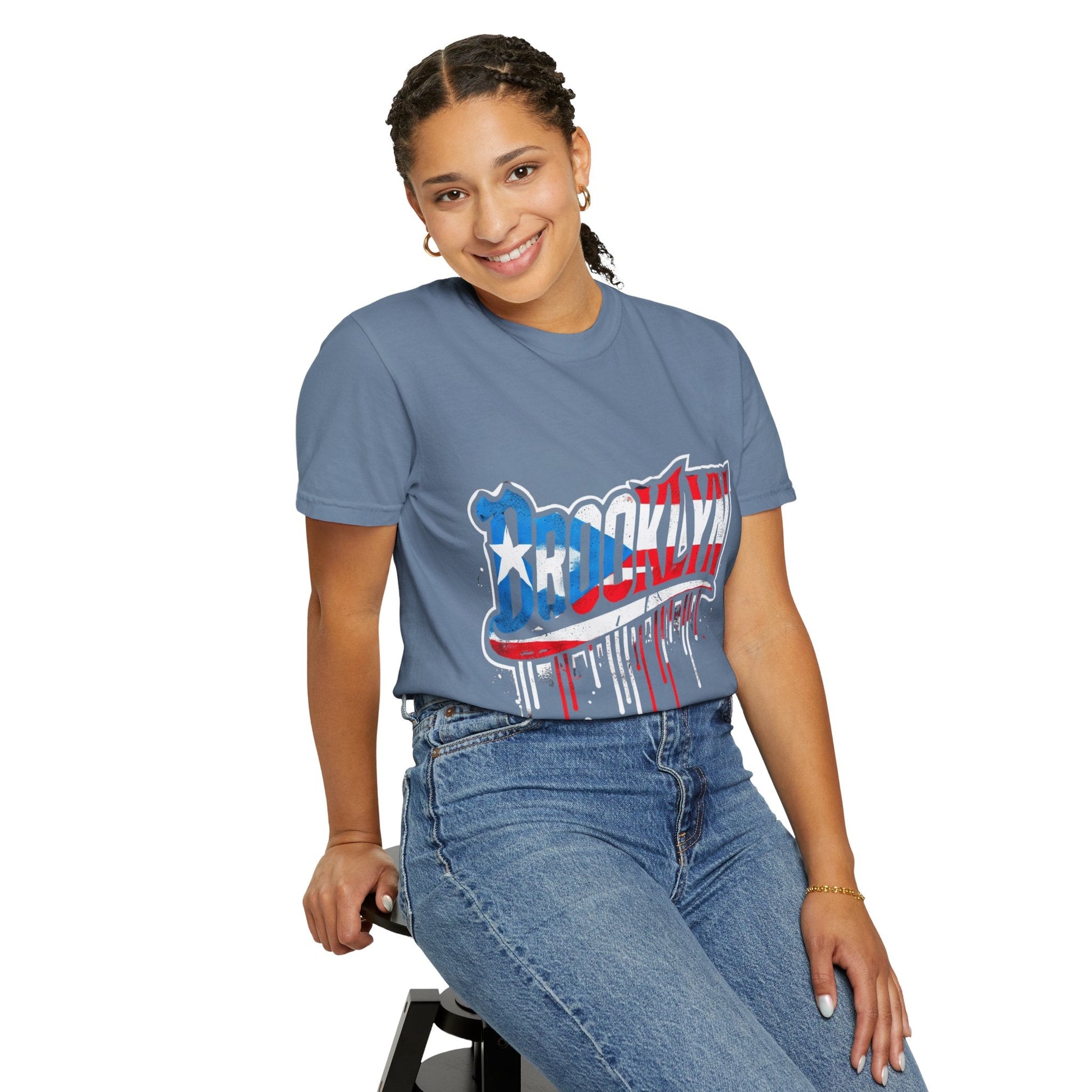 New York Meets Puerto Rico Brooklyn Style Unisex T-Shirt, Streetwear Fashion - Metamorphosis Creations