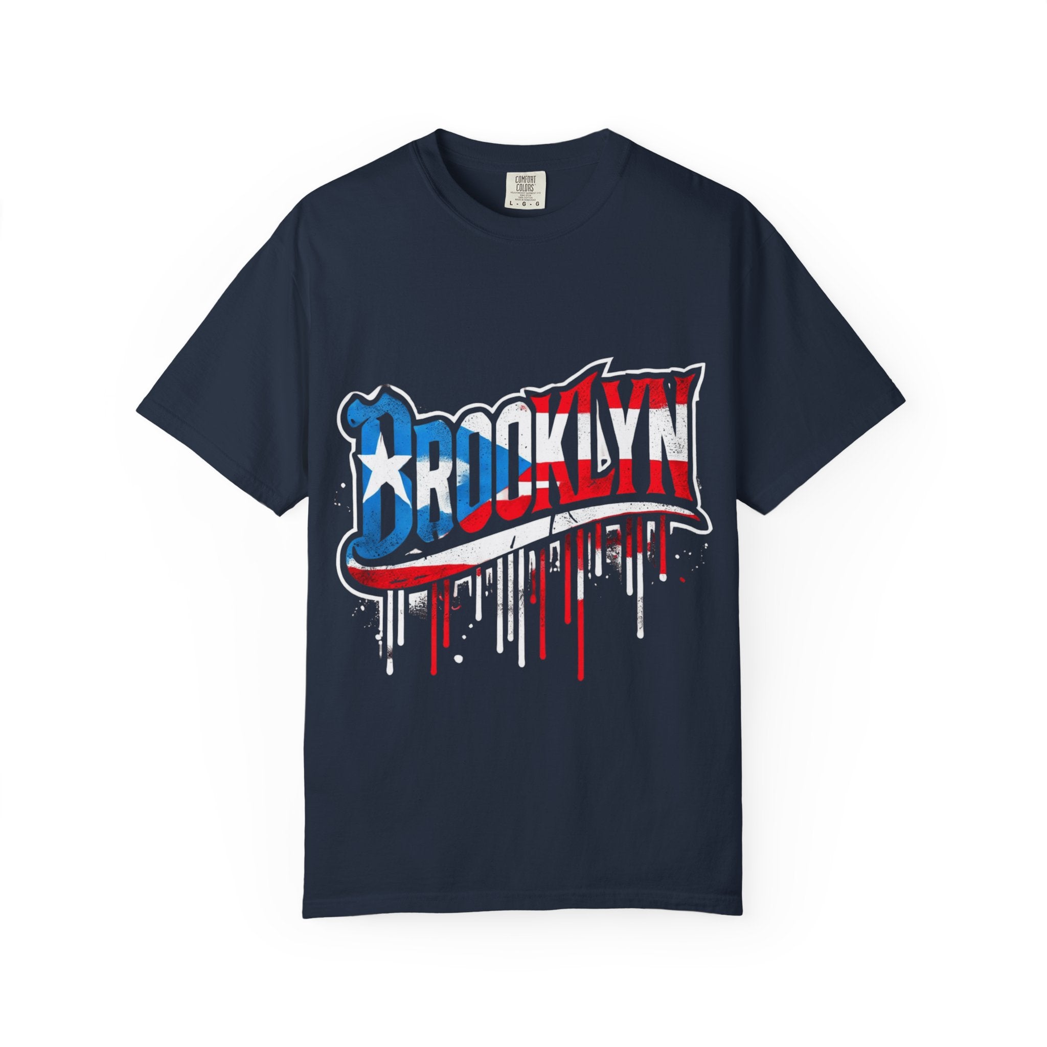 New York Meets Puerto Rico Brooklyn Style Unisex T-Shirt, Streetwear Fashion - Metamorphosis Creations