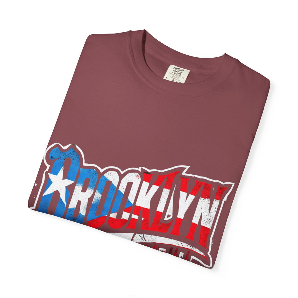 New York Meets Puerto Rico Brooklyn Style Unisex T-Shirt, Streetwear Fashion - Metamorphosis Creations