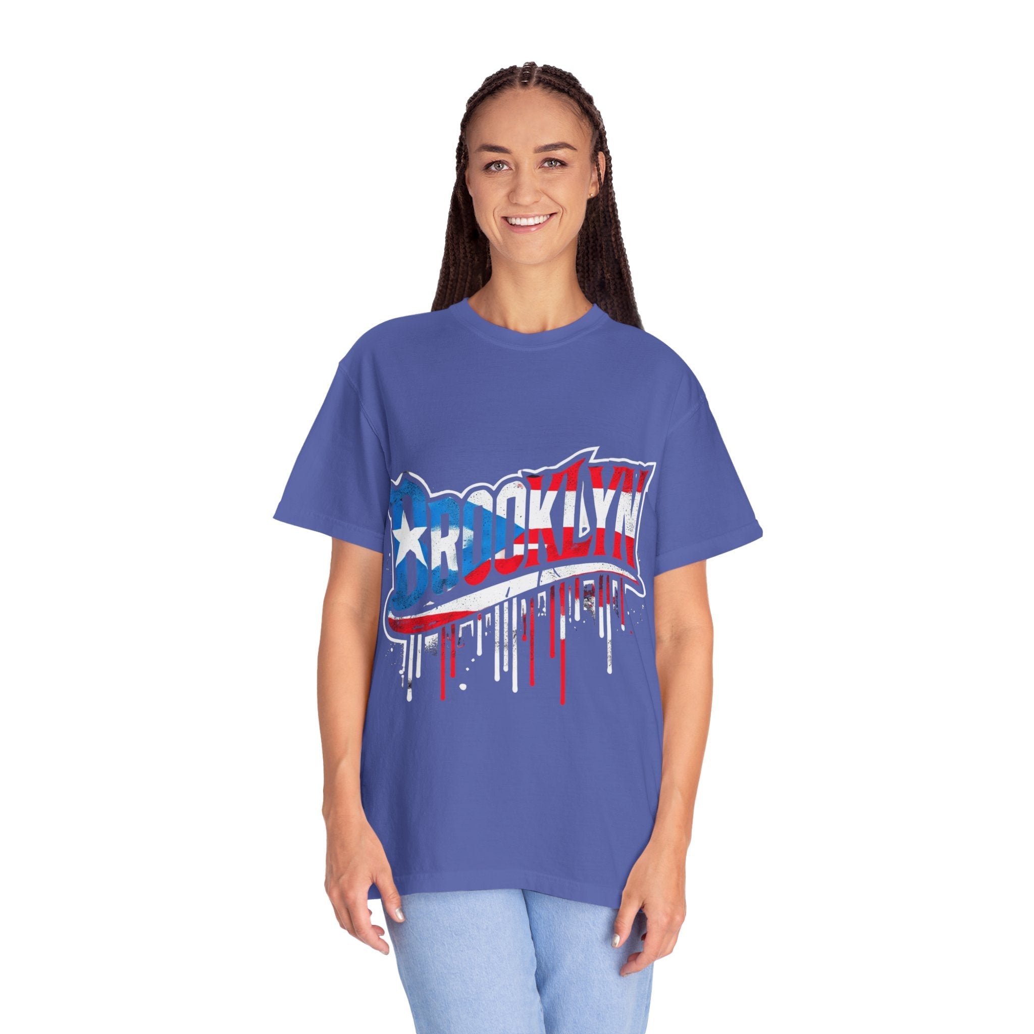 New York Meets Puerto Rico Brooklyn Style Unisex T-Shirt, Streetwear Fashion - Metamorphosis Creations