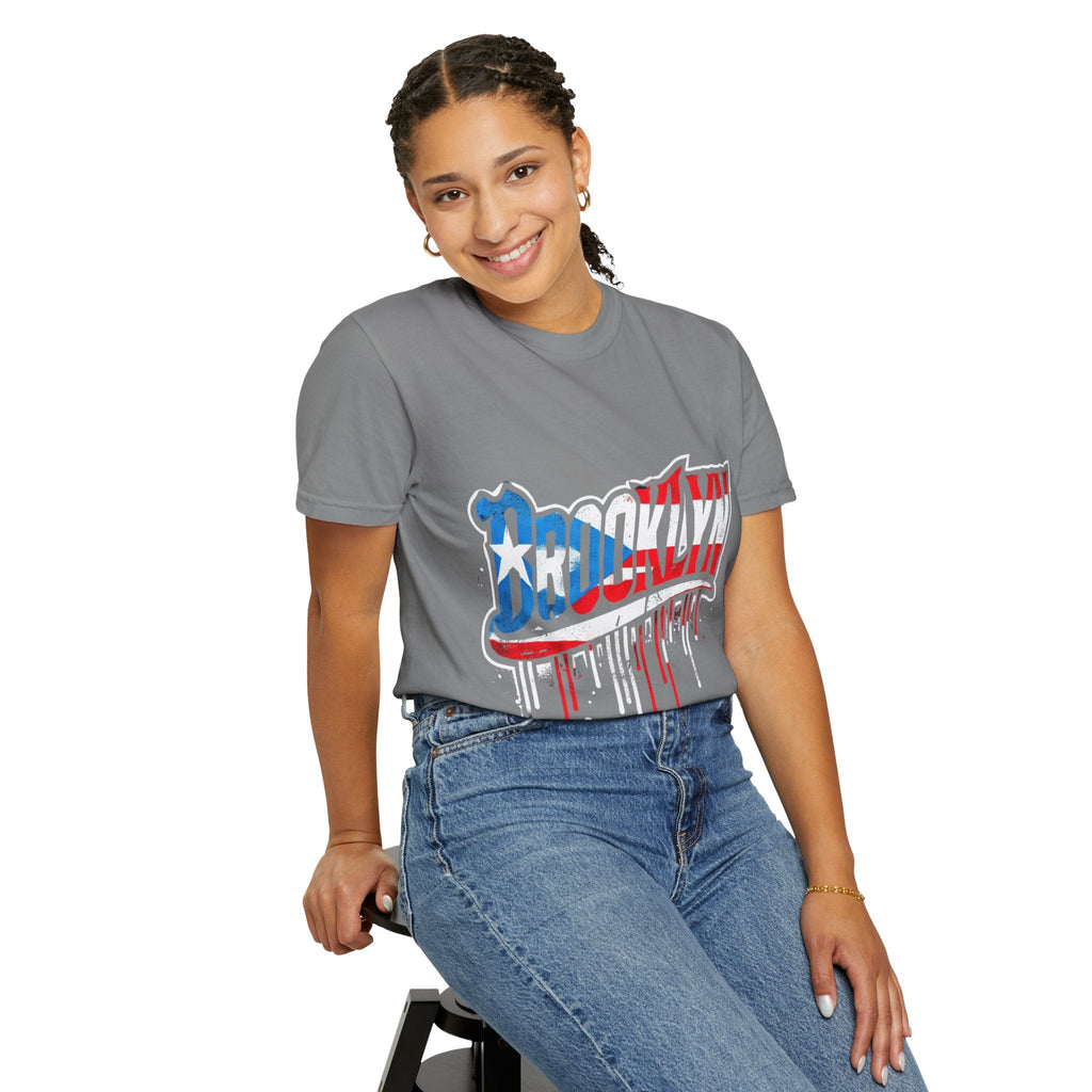 New York Meets Puerto Rico Brooklyn Style Unisex T-Shirt, Streetwear Fashion - Metamorphosis Creations