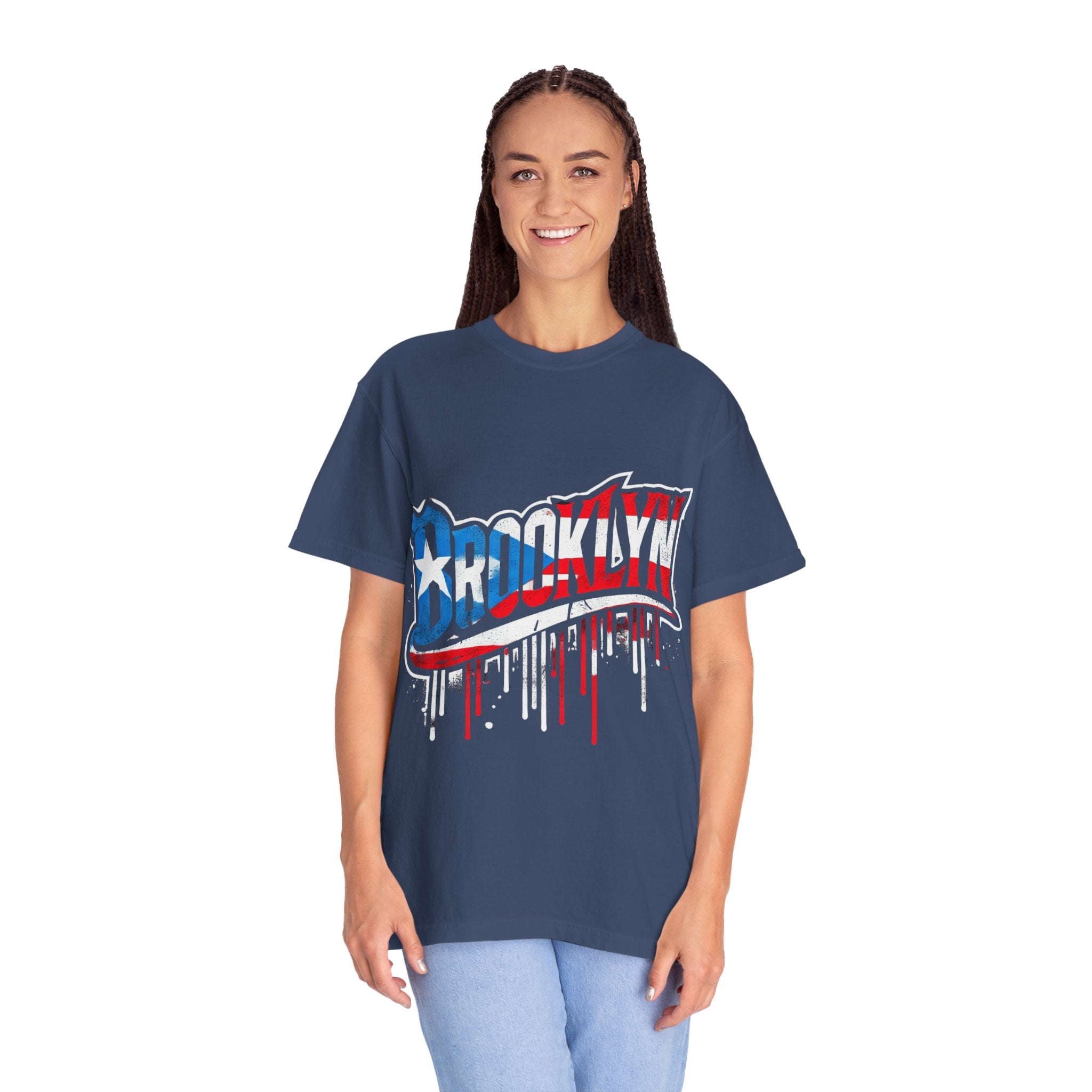 New York Meets Puerto Rico Brooklyn Style Unisex T-Shirt, Streetwear Fashion - Metamorphosis Creations