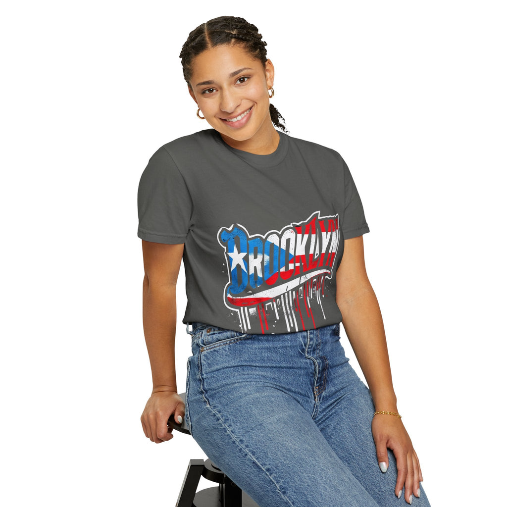 New York Meets Puerto Rico Brooklyn Style Unisex T-Shirt, Streetwear Fashion - Metamorphosis Creations