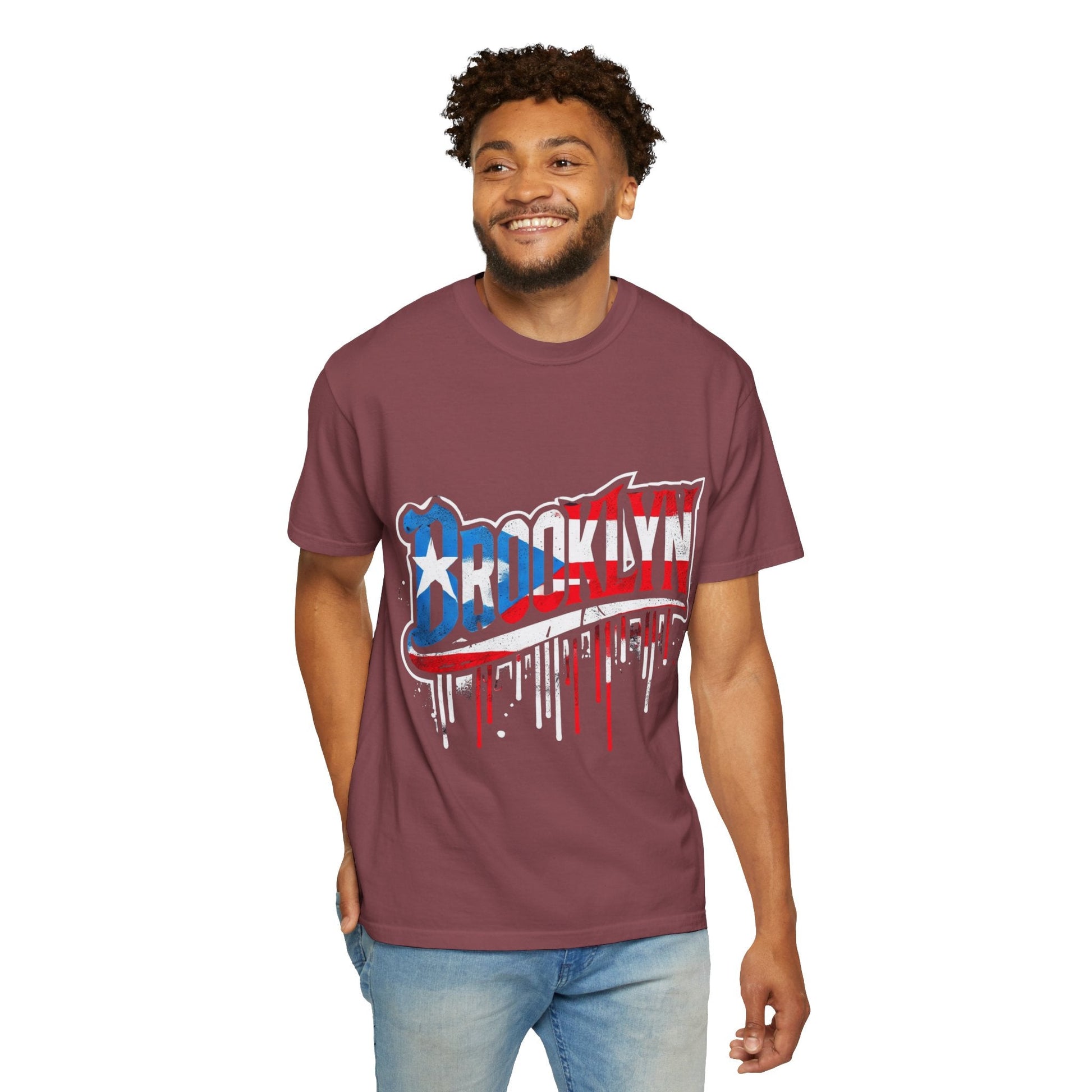 New York Meets Puerto Rico Brooklyn Style Unisex T-Shirt, Streetwear Fashion - Metamorphosis Creations