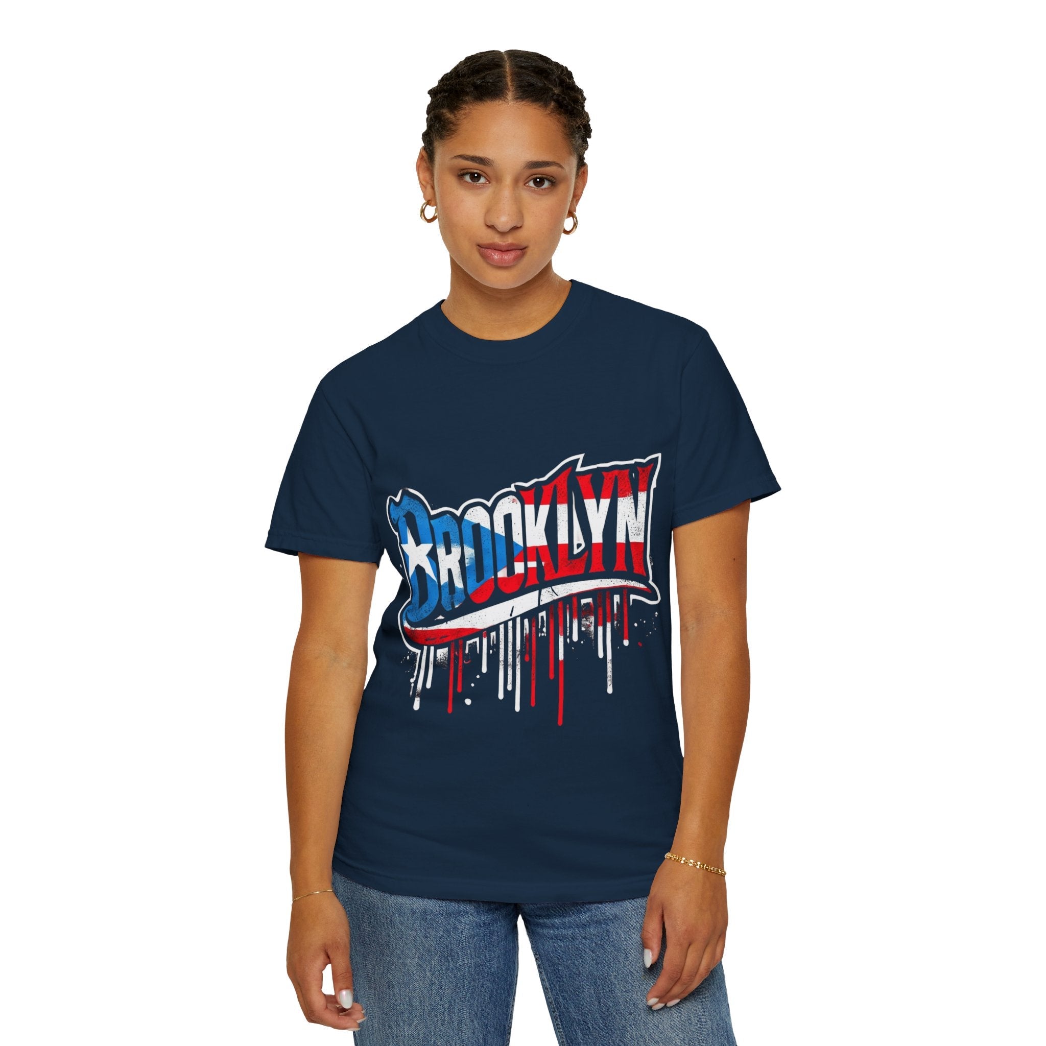 New York Meets Puerto Rico Brooklyn Style Unisex T-Shirt, Streetwear Fashion - Metamorphosis Creations