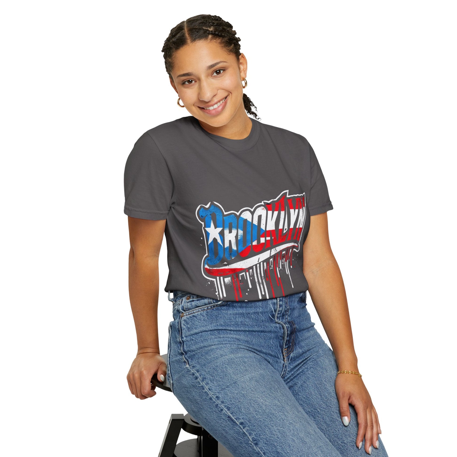 New York Meets Puerto Rico Brooklyn Style Unisex T-Shirt, Streetwear Fashion - Metamorphosis Creations