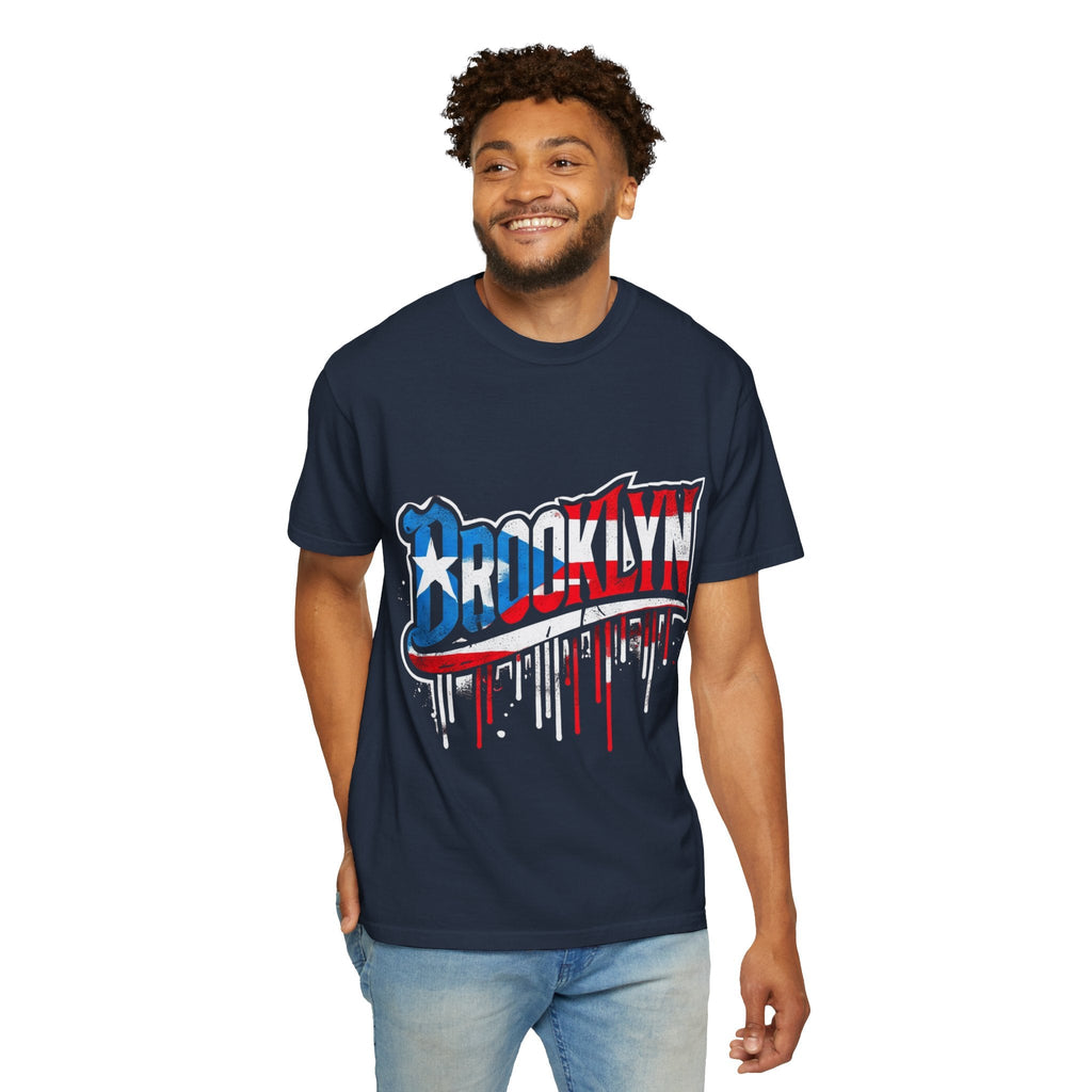 New York Meets Puerto Rico Brooklyn Style Unisex T-Shirt, Streetwear Fashion - Metamorphosis Creations