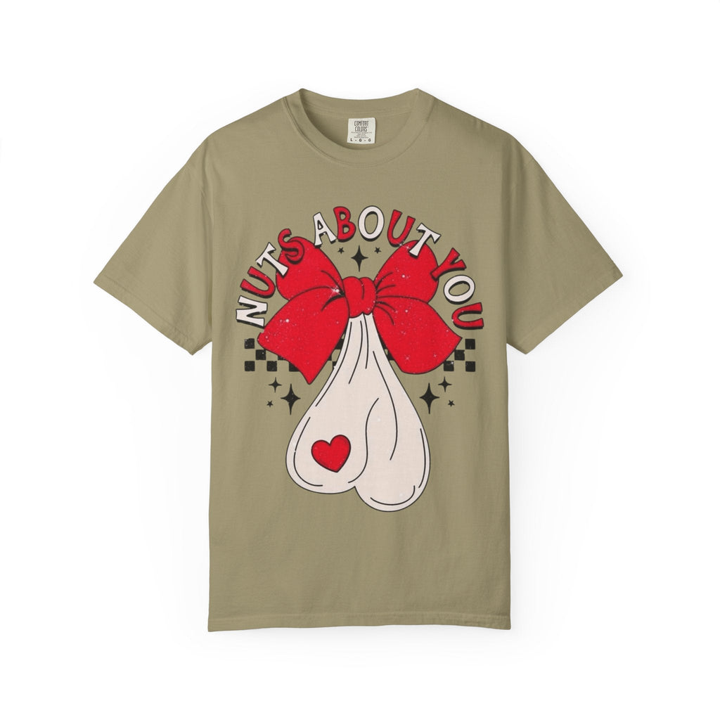 Nuts About You Unisex T-Shirt, Funny Gift, Casual Wear, Valentine's Day, Humorous Tees, Gift for Him/Her - Metamorphosis Creations