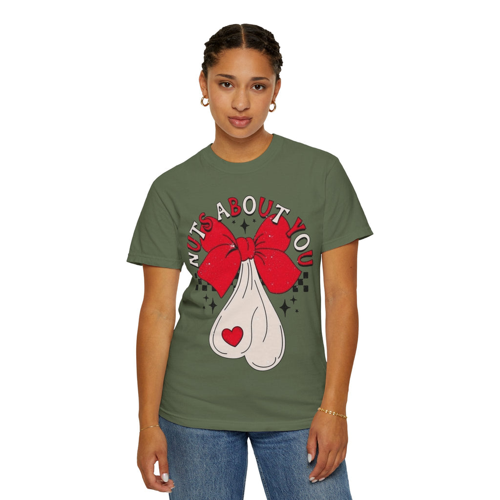 Nuts About You Unisex T-Shirt, Funny Gift, Casual Wear, Valentine's Day, Humorous Tees, Gift for Him/Her - Metamorphosis Creations