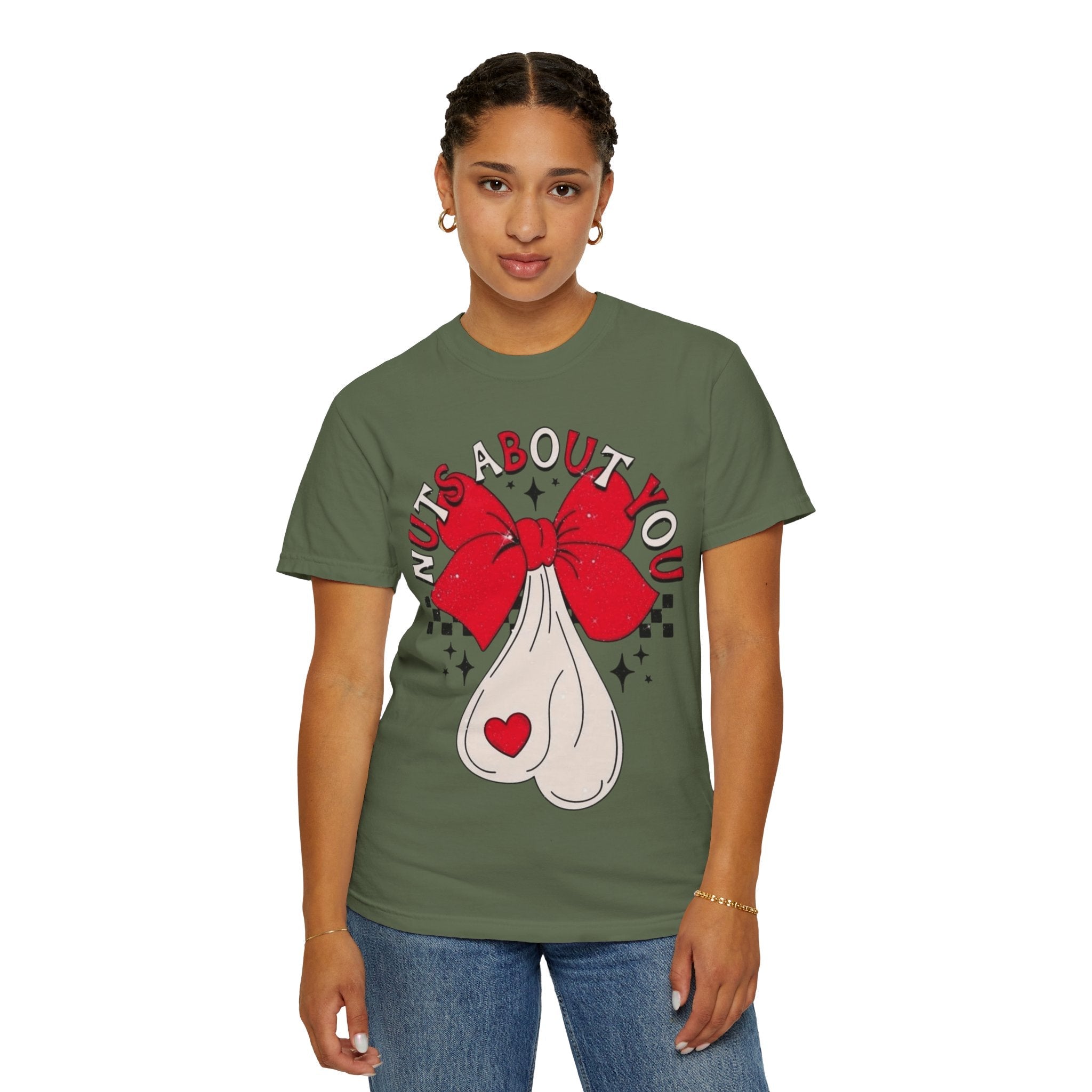 Nuts About You Unisex T-Shirt, Funny Gift, Casual Wear, Valentine's Day, Humorous Tees, Gift for Him/Her - Metamorphosis Creations