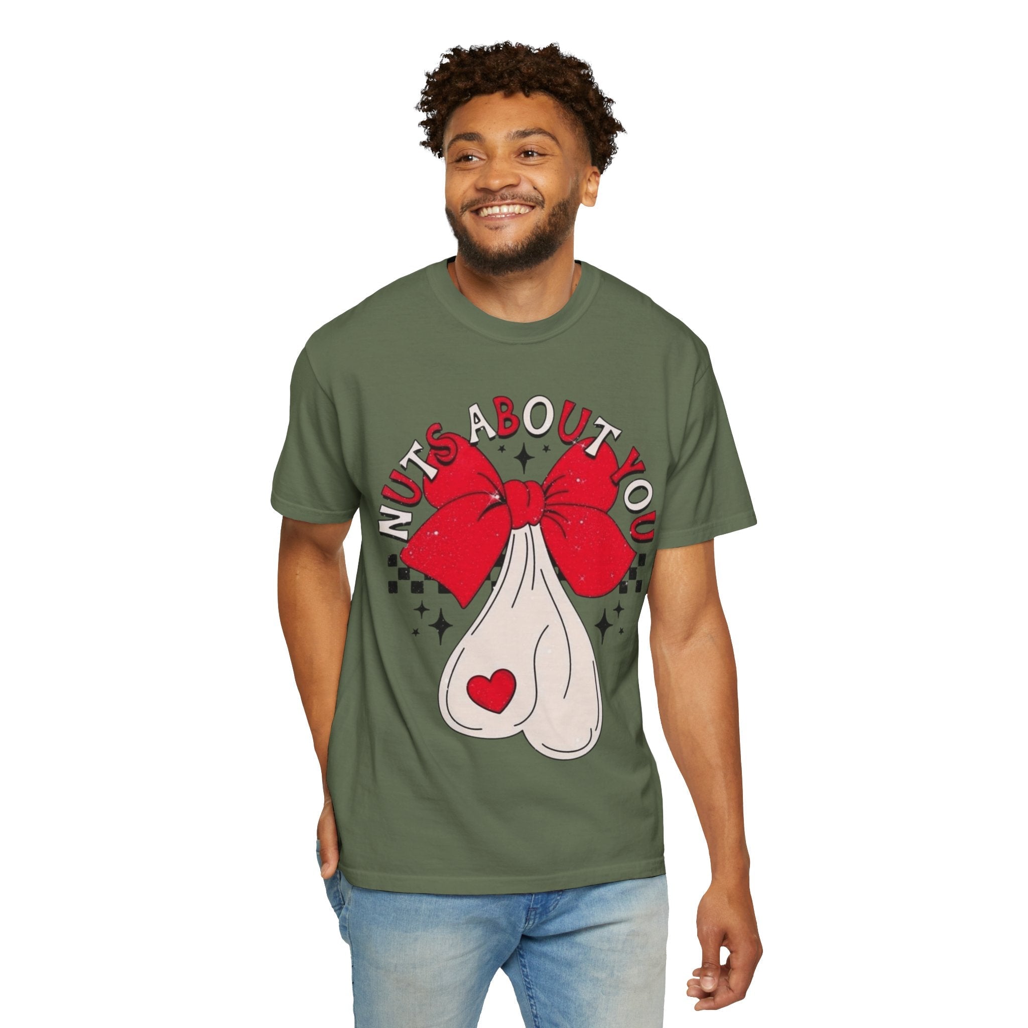 Nuts About You Unisex T-Shirt, Funny Gift, Casual Wear, Valentine's Day, Humorous Tees, Gift for Him/Her - Metamorphosis Creations