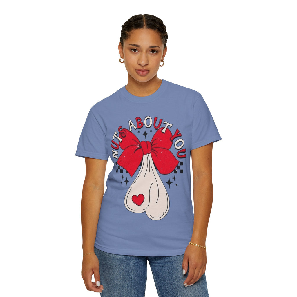 Nuts About You Unisex T-Shirt, Funny Gift, Casual Wear, Valentine's Day, Humorous Tees, Gift for Him/Her - Metamorphosis Creations