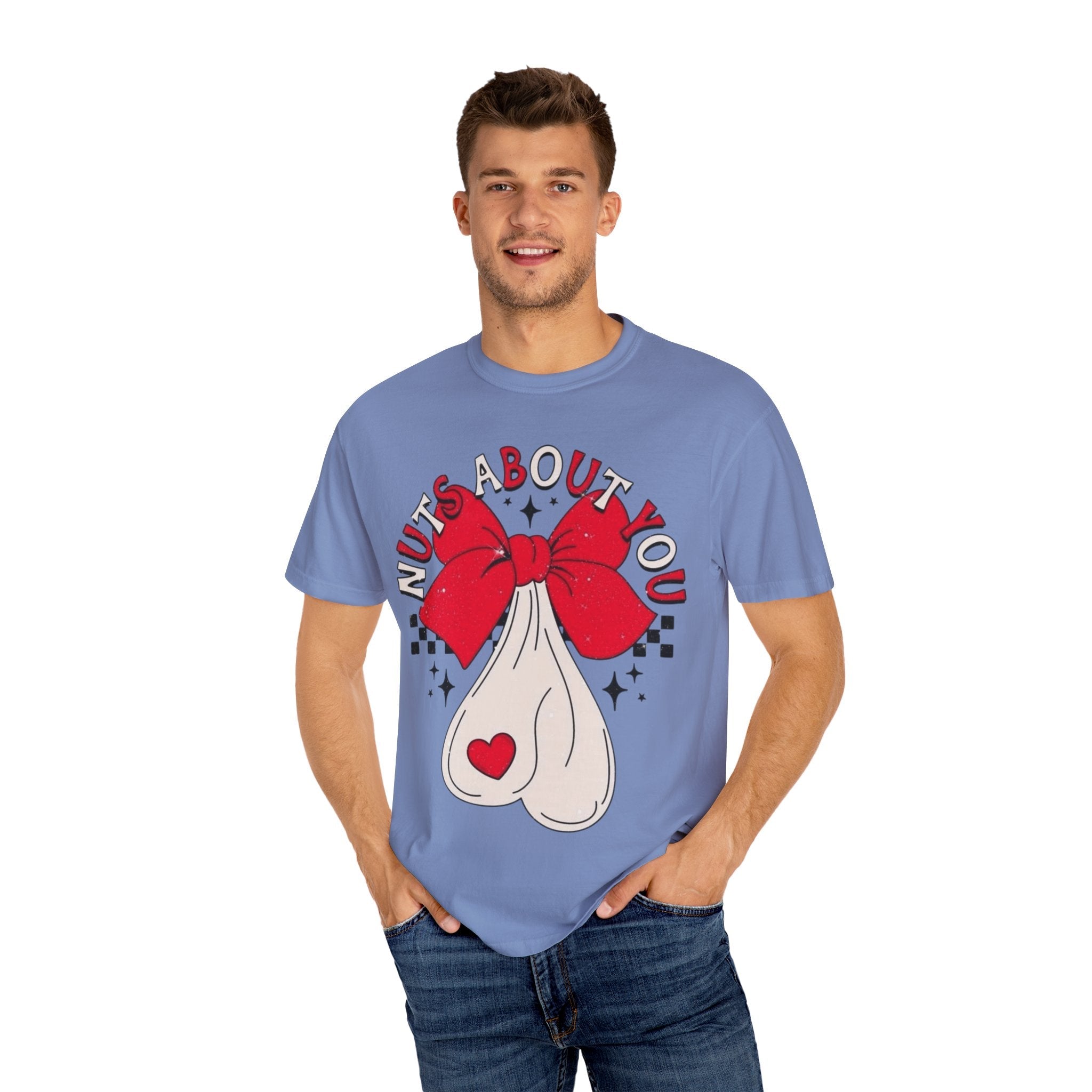 Nuts About You Unisex T-Shirt, Funny Gift, Casual Wear, Valentine's Day, Humorous Tees, Gift for Him/Her - Metamorphosis Creations