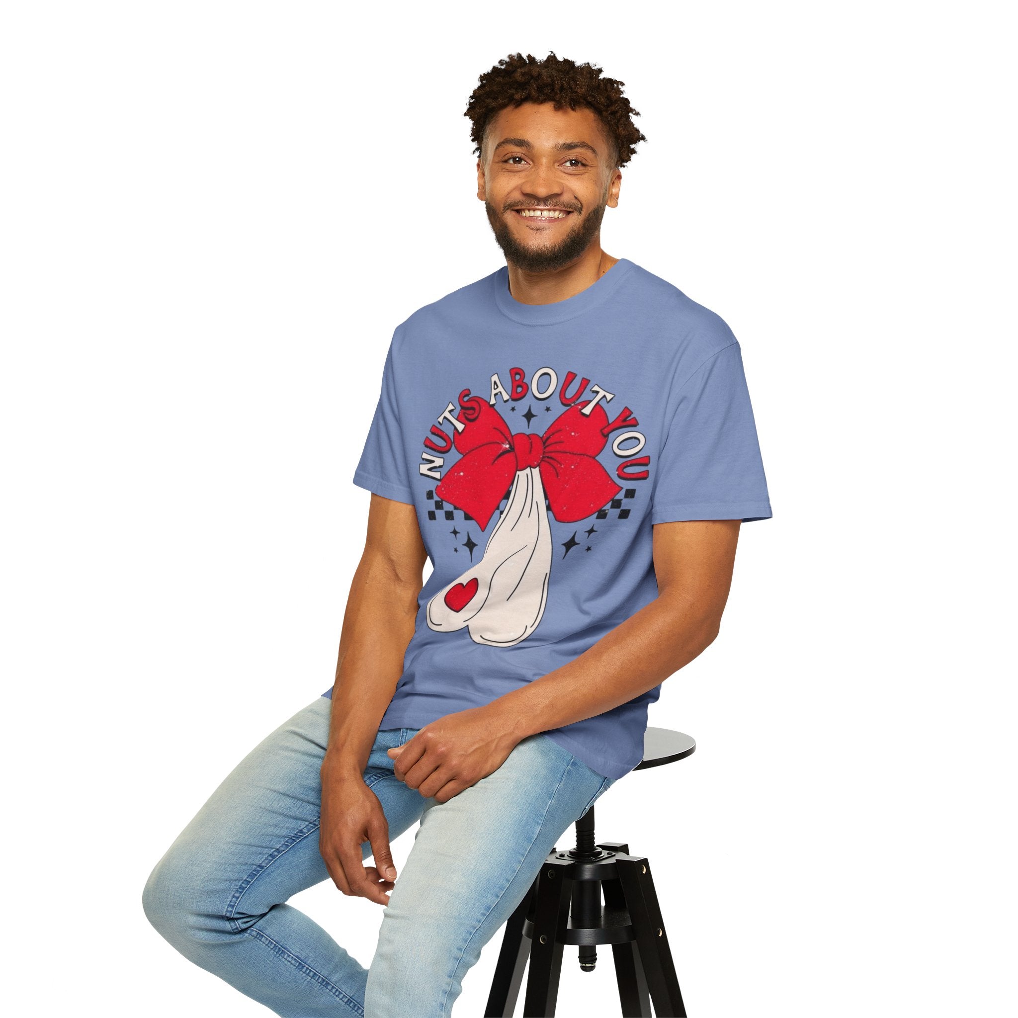 Nuts About You Unisex T-Shirt, Funny Gift, Casual Wear, Valentine's Day, Humorous Tees, Gift for Him/Her - Metamorphosis Creations
