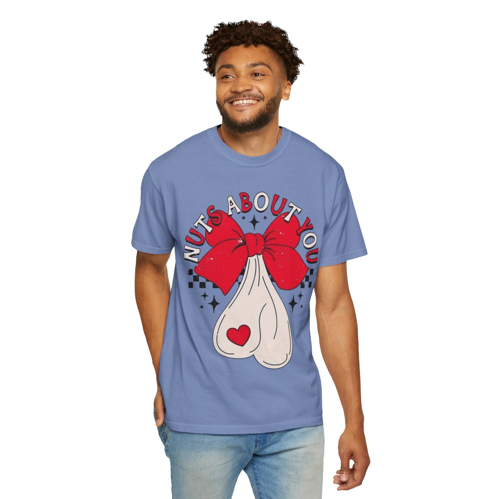 Nuts About You Unisex T-Shirt, Funny Gift, Casual Wear, Valentine's Day, Humorous Tees, Gift for Him/Her - Metamorphosis Creations