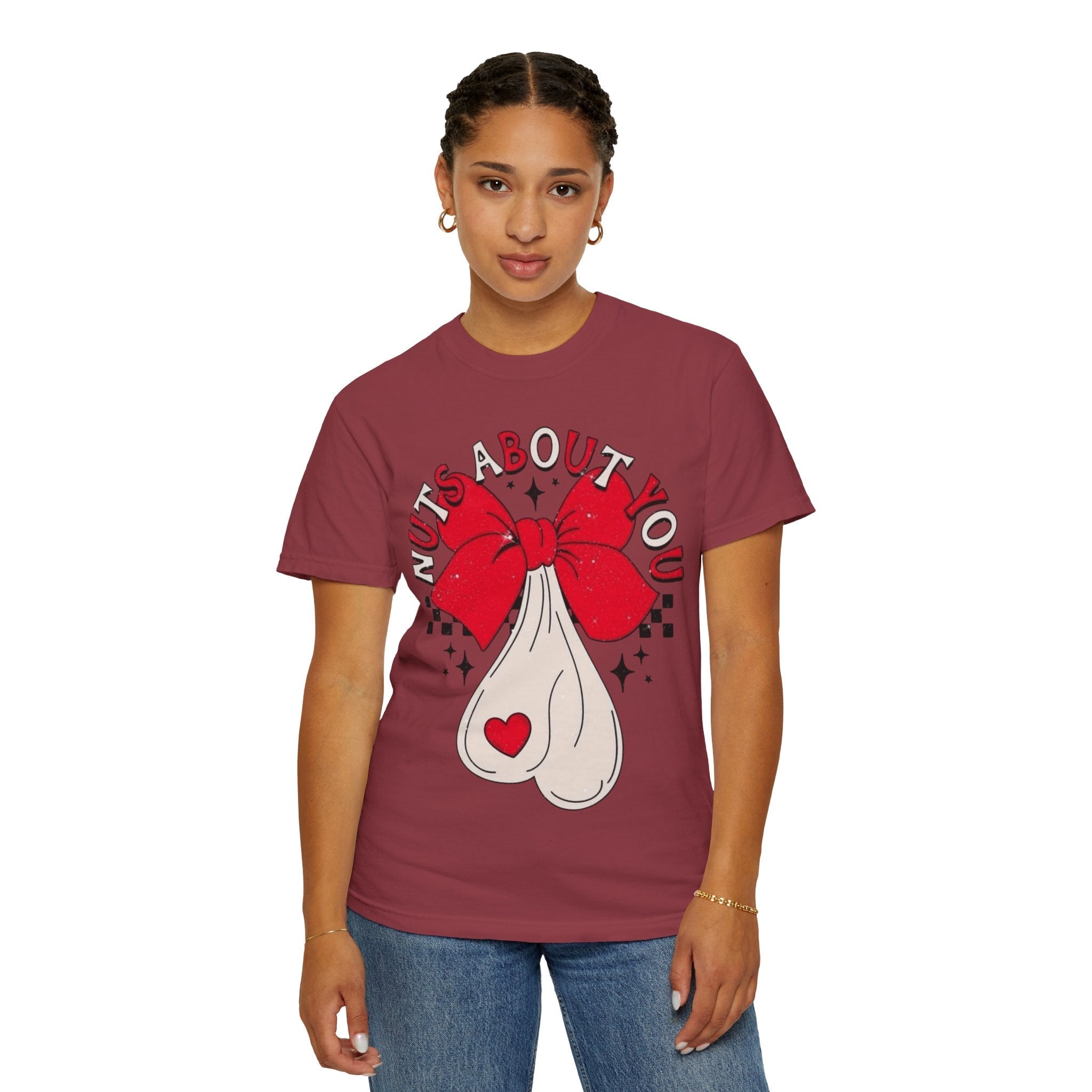 Nuts About You Unisex T-Shirt, Funny Gift, Casual Wear, Valentine's Day, Humorous Tees, Gift for Him/Her - Metamorphosis Creations