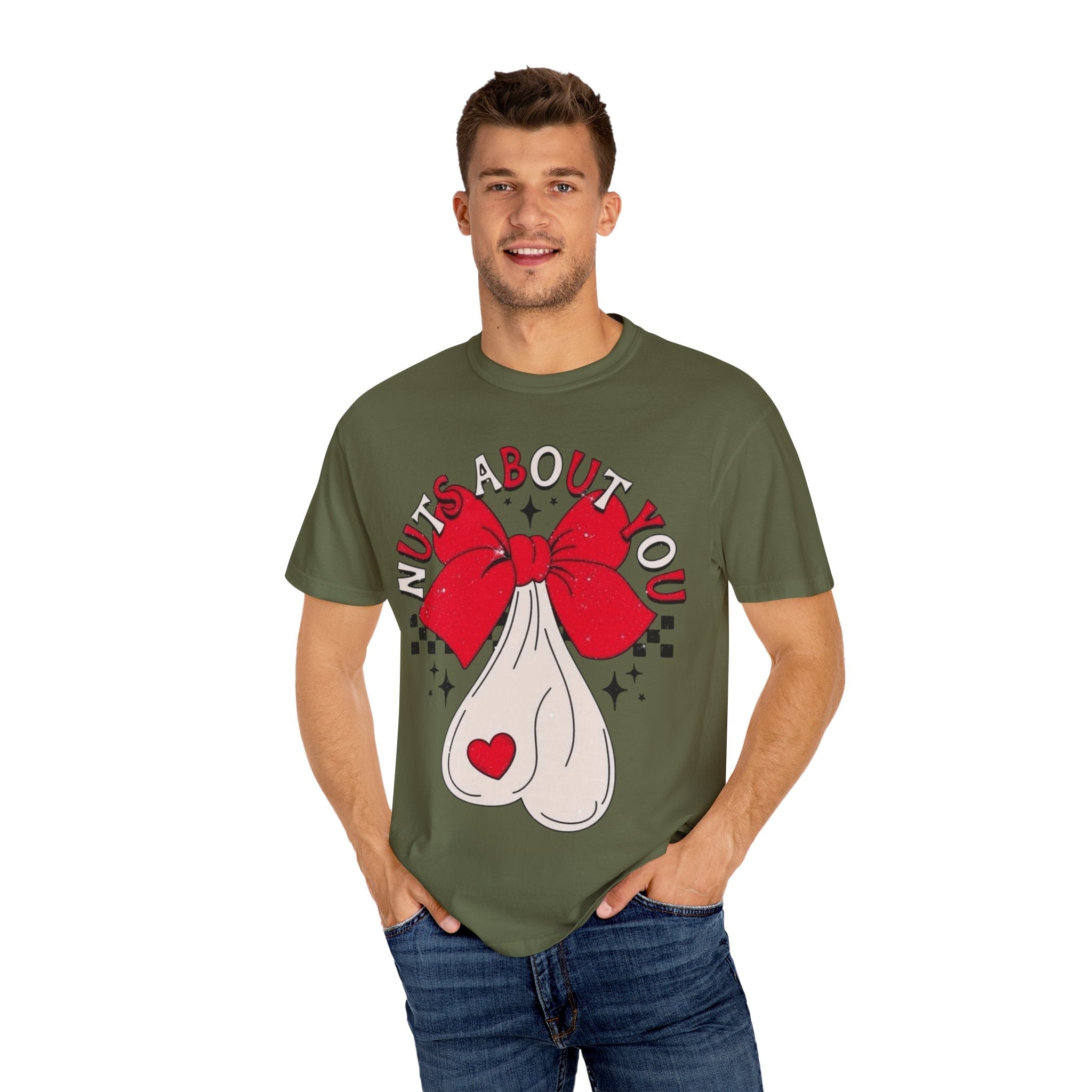 Nuts About You Unisex T-Shirt, Funny Gift, Casual Wear, Valentine's Day, Humorous Tees, Gift for Him/Her - Metamorphosis Creations
