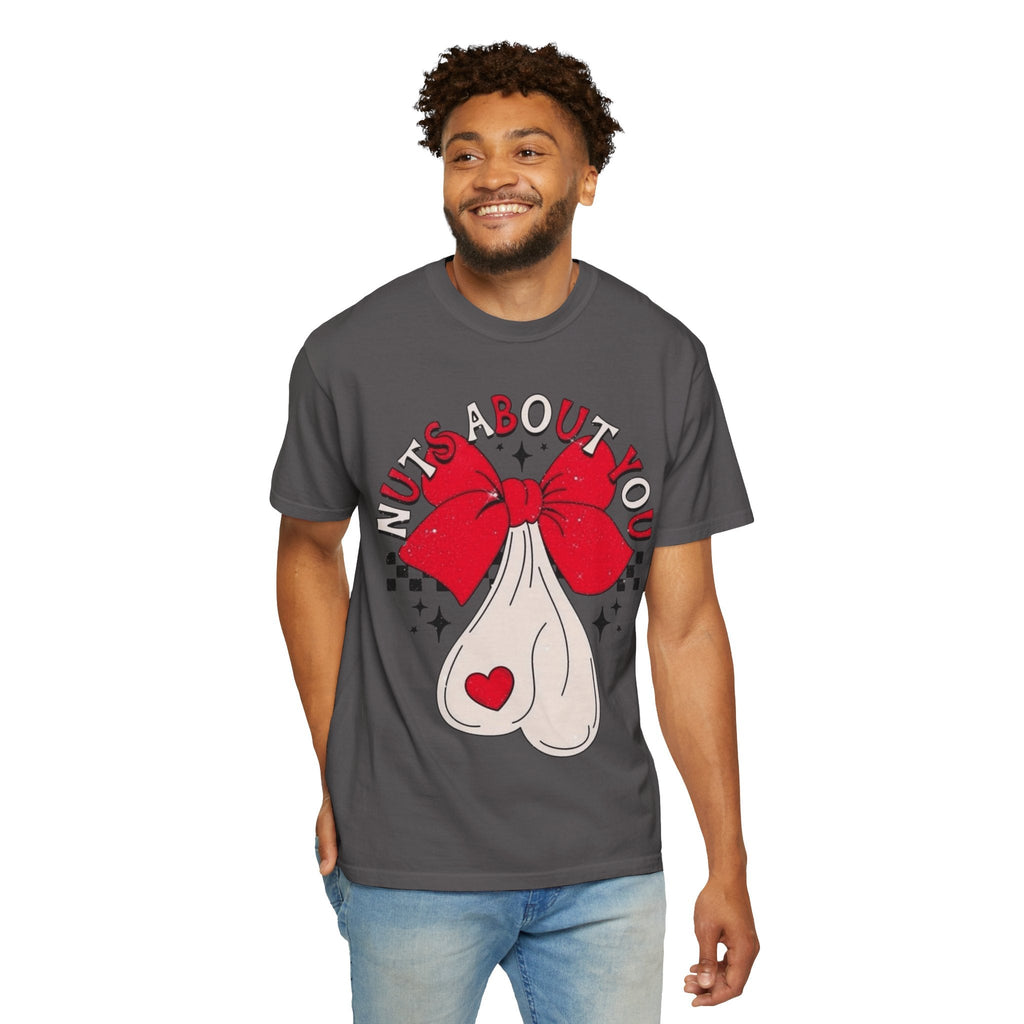 Nuts About You Unisex T-Shirt, Funny Gift, Casual Wear, Valentine's Day, Humorous Tees, Gift for Him/Her - Metamorphosis Creations
