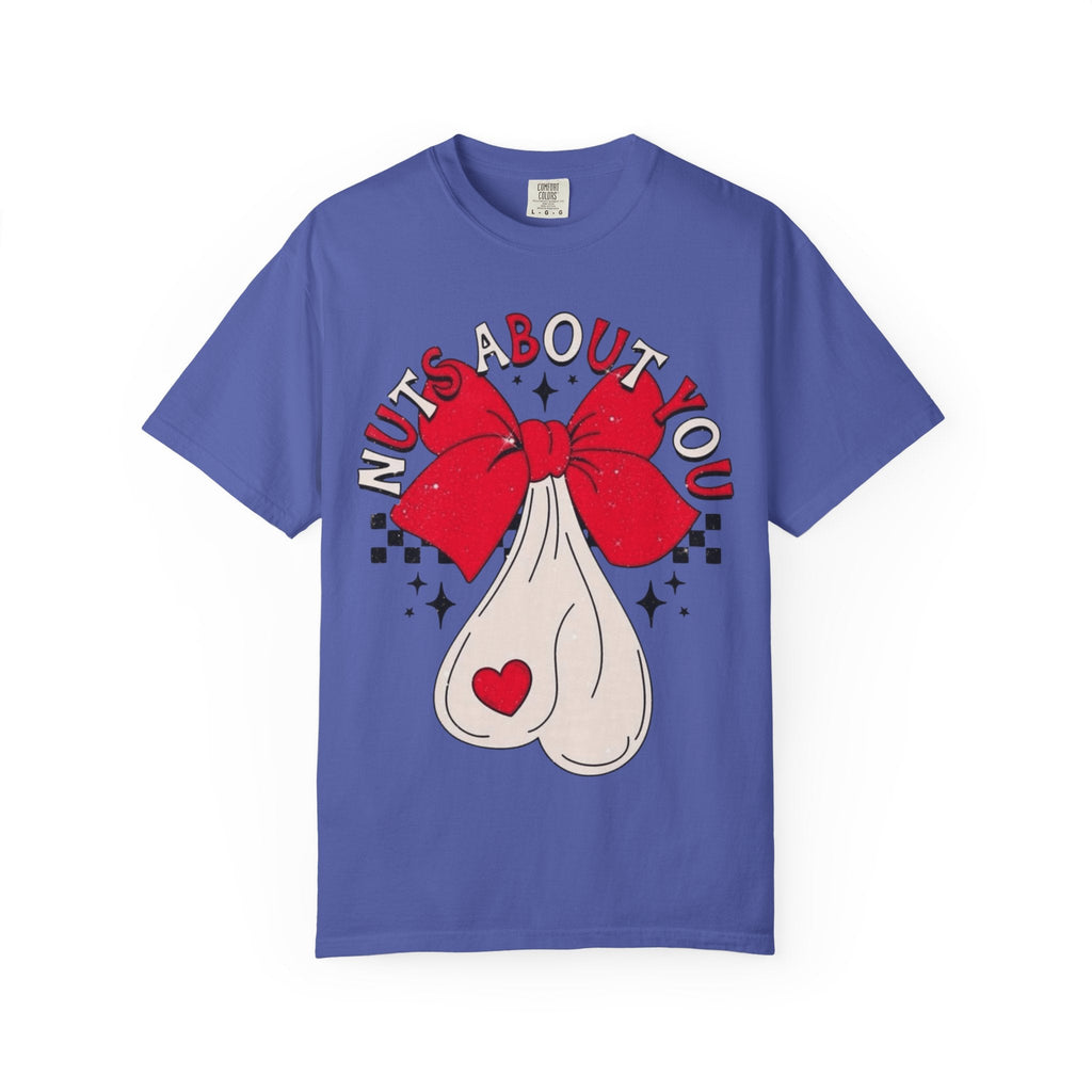 Nuts About You Unisex T-Shirt, Funny Gift, Casual Wear, Valentine's Day, Humorous Tees, Gift for Him/Her - Metamorphosis Creations