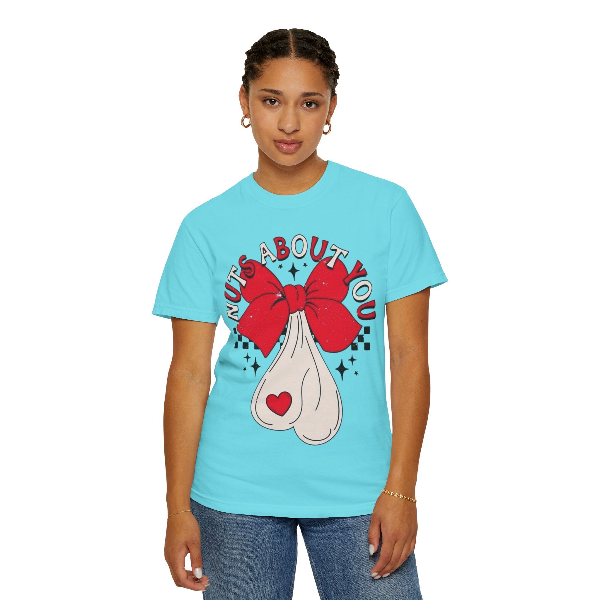 Nuts About You Unisex T-Shirt, Funny Gift, Casual Wear, Valentine's Day, Humorous Tees, Gift for Him/Her - Metamorphosis Creations