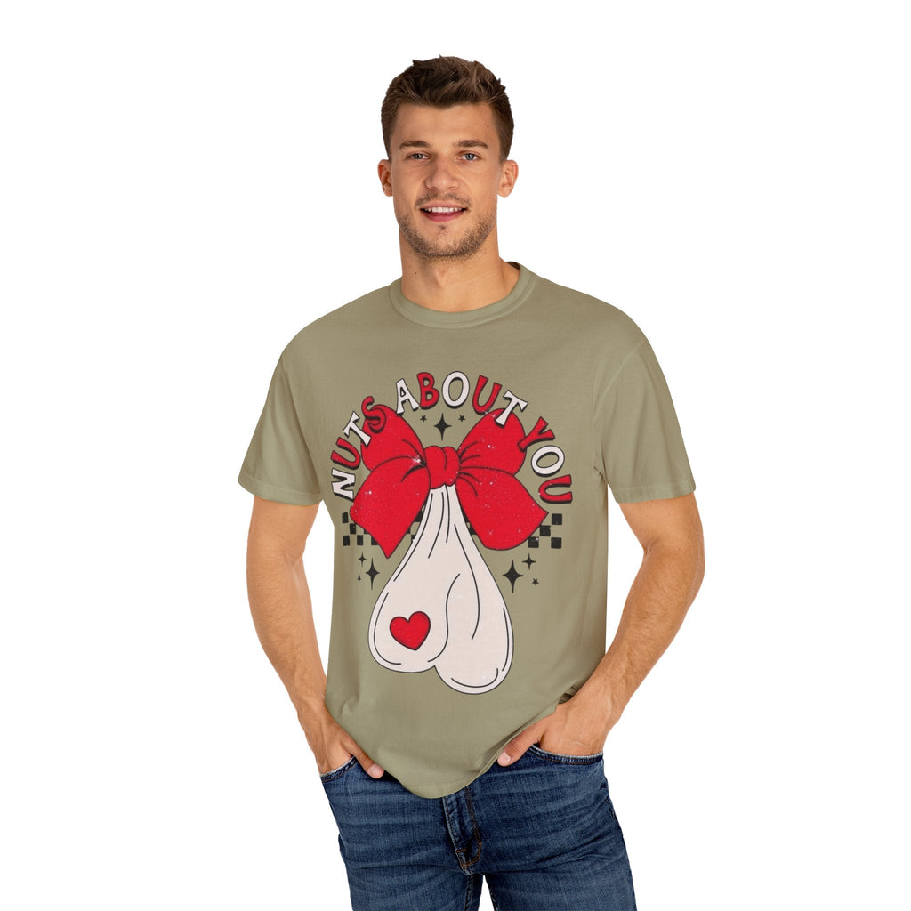 Nuts About You Unisex T-Shirt, Funny Gift, Casual Wear, Valentine's Day, Humorous Tees, Gift for Him/Her - Metamorphosis Creations