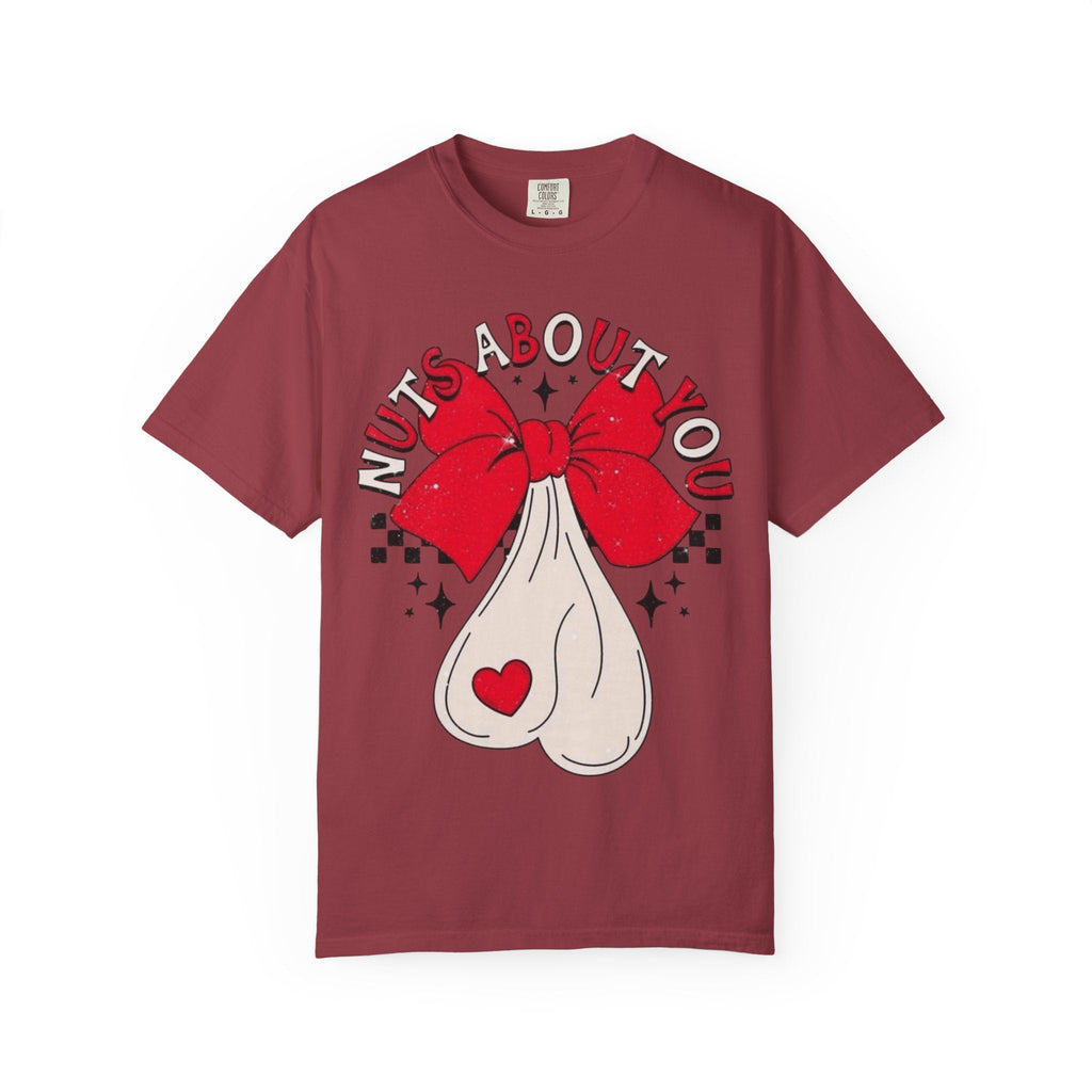 Nuts About You Unisex T-Shirt, Funny Gift, Casual Wear, Valentine's Day, Humorous Tees, Gift for Him/Her - Metamorphosis Creations