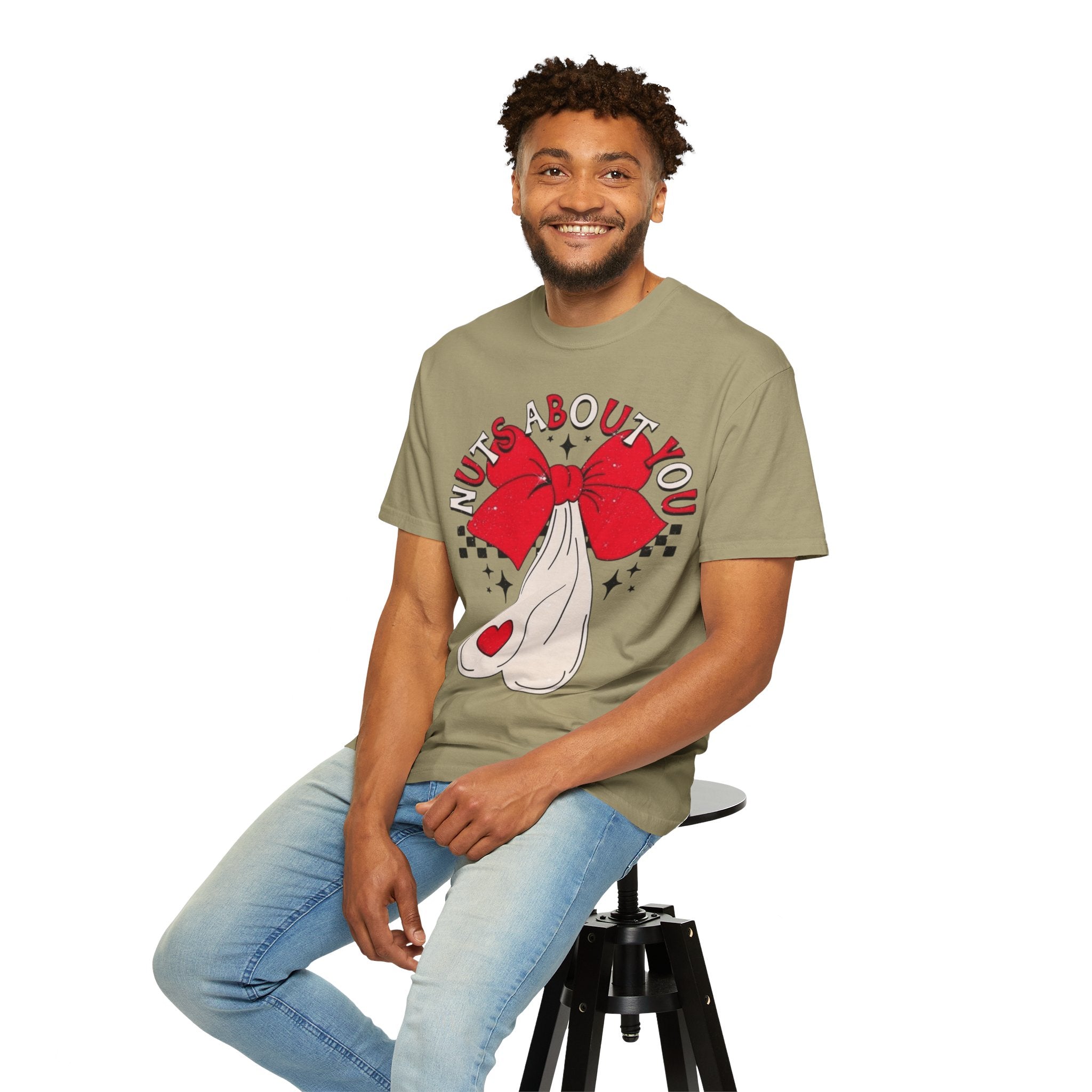 Nuts About You Unisex T-Shirt, Funny Gift, Casual Wear, Valentine's Day, Humorous Tees, Gift for Him/Her - Metamorphosis Creations