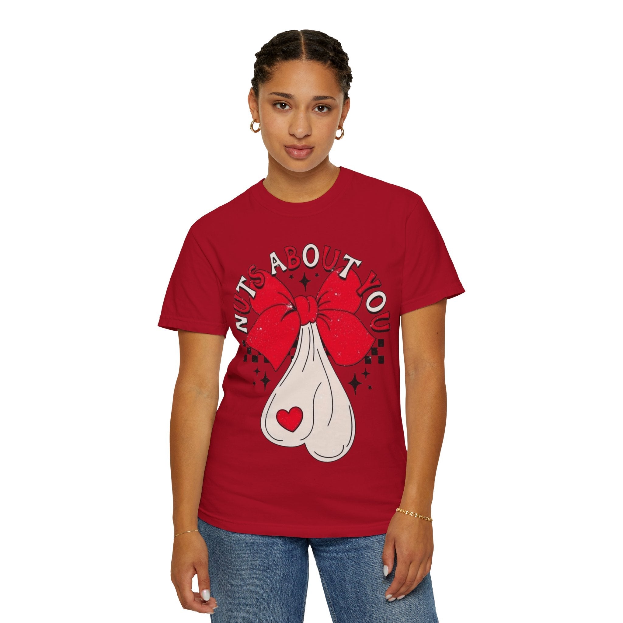 Nuts About You Unisex T-Shirt, Funny Gift, Casual Wear, Valentine's Day, Humorous Tees, Gift for Him/Her - Metamorphosis Creations