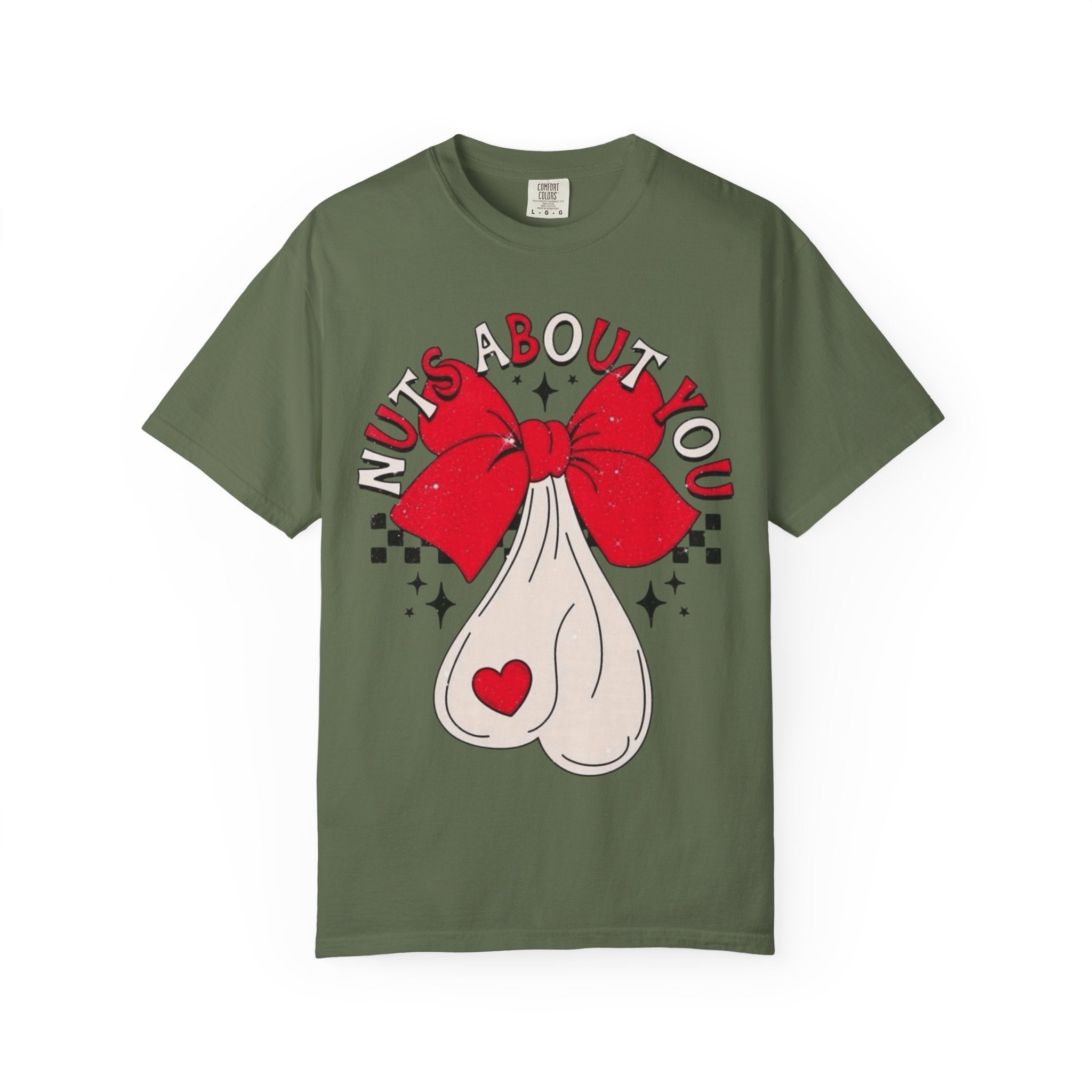 Nuts About You Unisex T-Shirt, Funny Gift, Casual Wear, Valentine's Day, Humorous Tees, Gift for Him/Her - Metamorphosis Creations