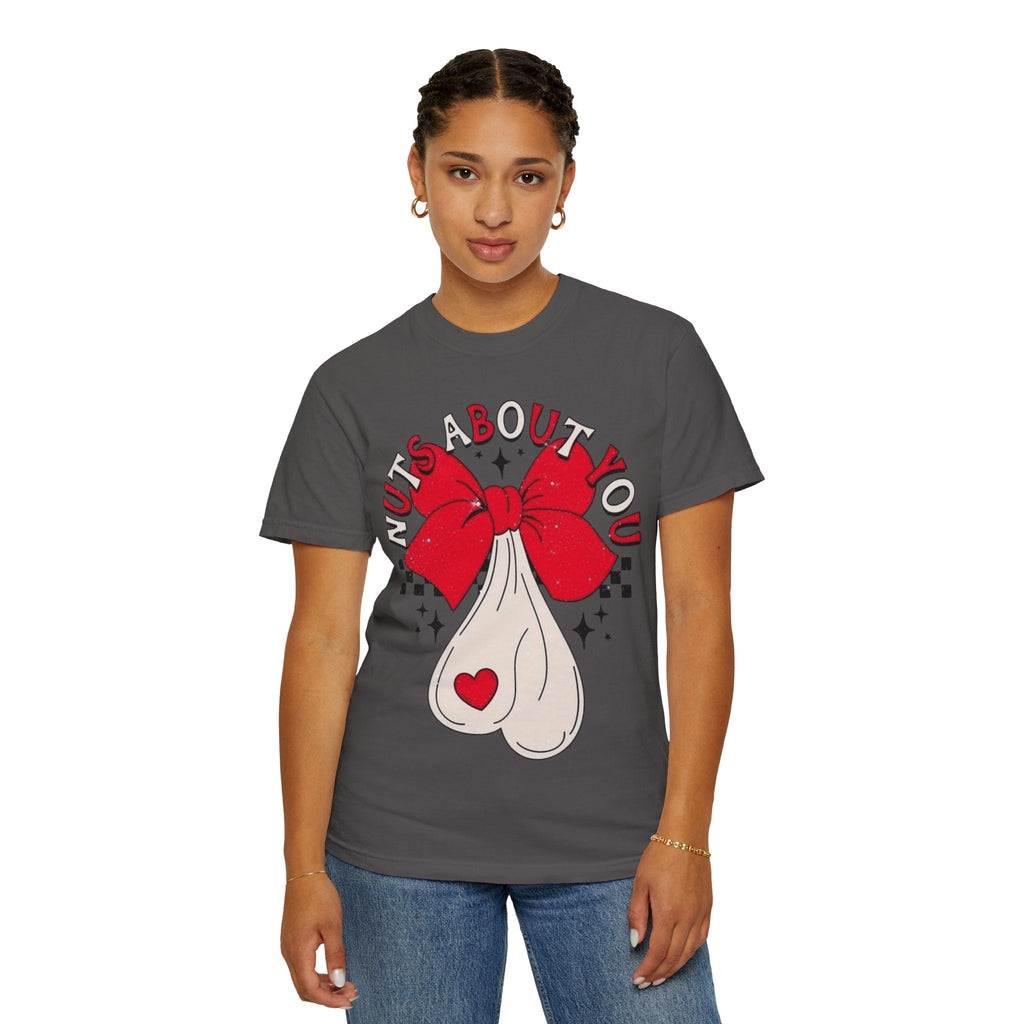 Nuts About You Unisex T-Shirt, Funny Gift, Casual Wear, Valentine's Day, Humorous Tees, Gift for Him/Her - Metamorphosis Creations