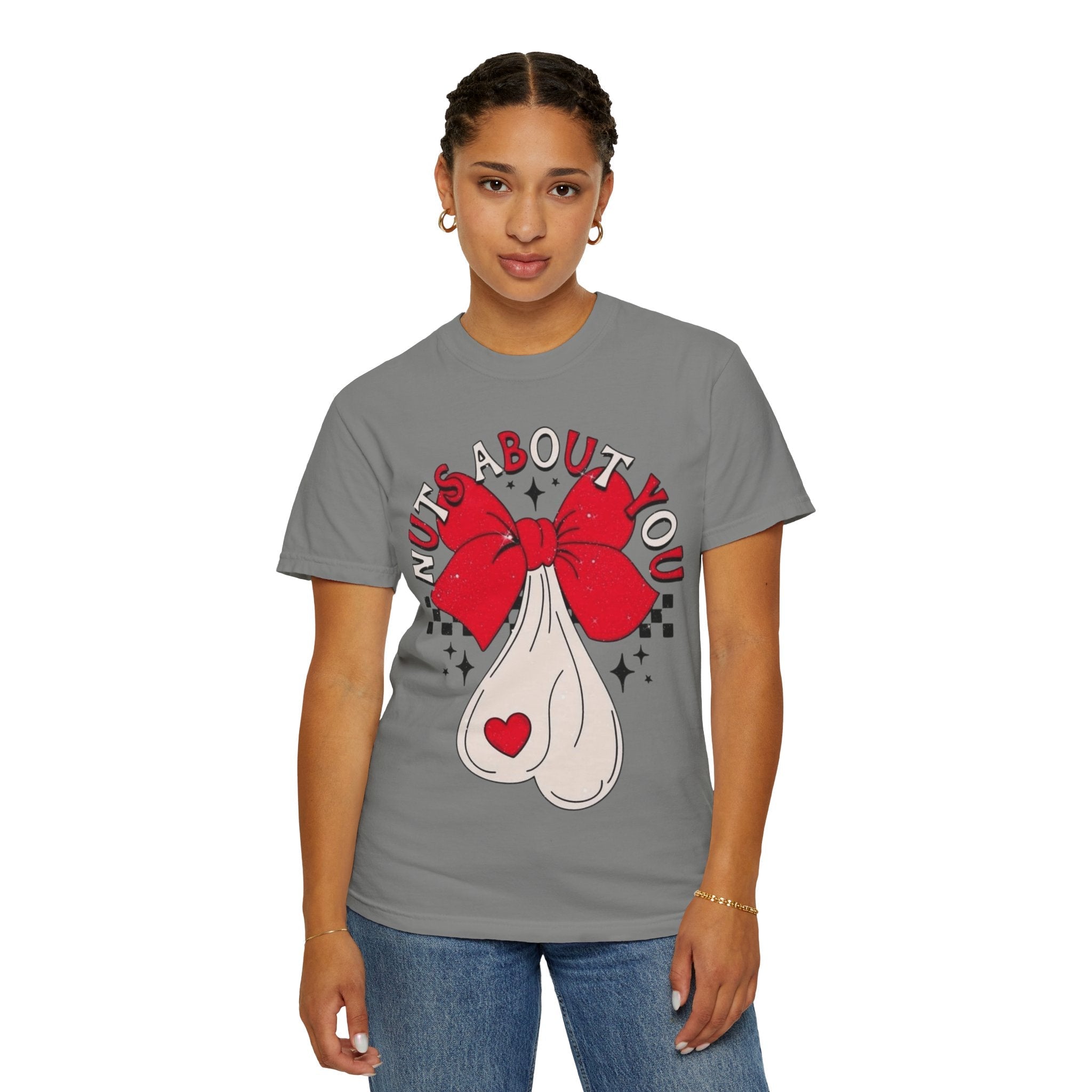 Nuts About You Unisex T-Shirt, Funny Gift, Casual Wear, Valentine's Day, Humorous Tees, Gift for Him/Her - Metamorphosis Creations