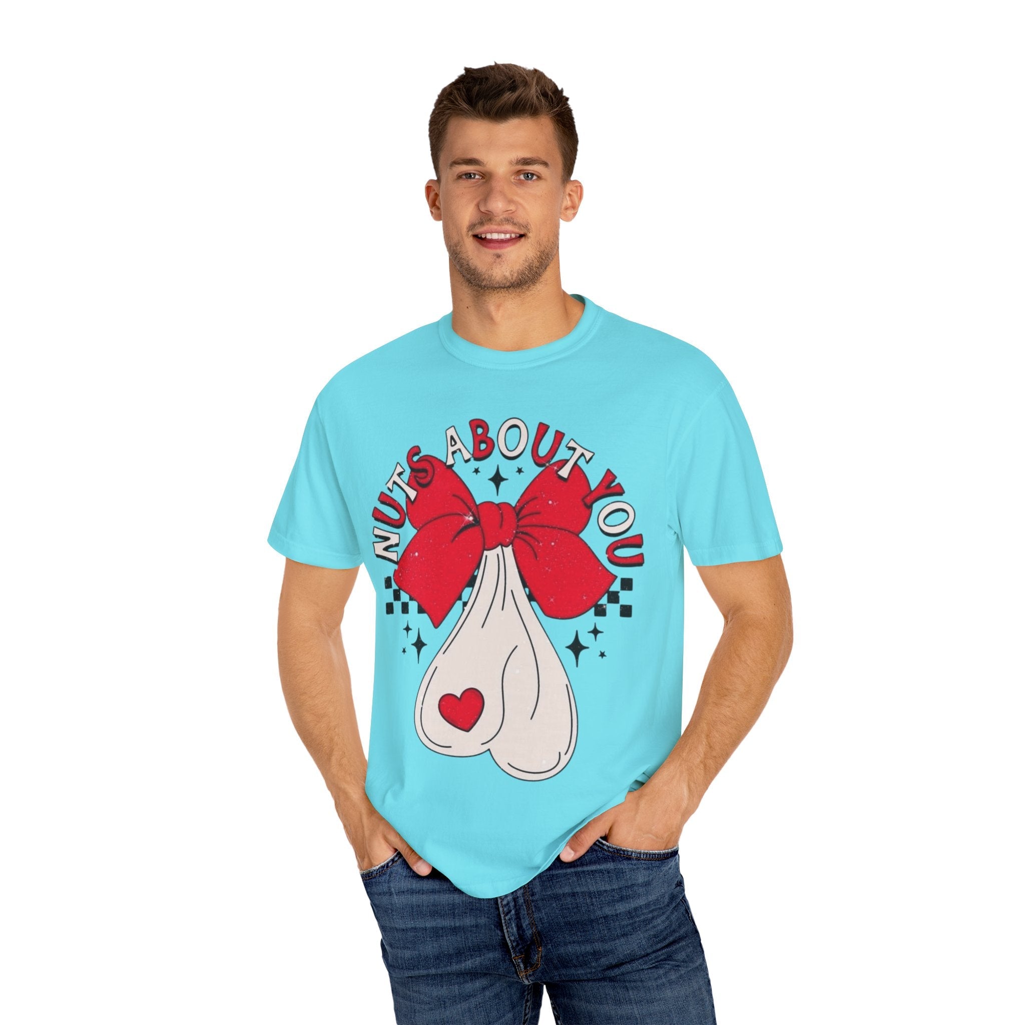 Nuts About You Unisex T-Shirt, Funny Gift, Casual Wear, Valentine's Day, Humorous Tees, Gift for Him/Her - Metamorphosis Creations