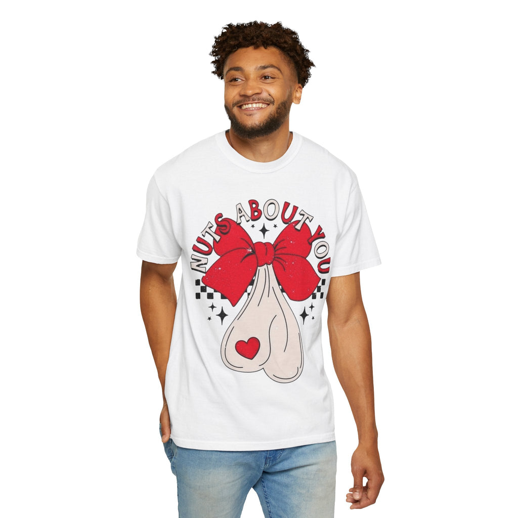 Nuts About You Unisex T-Shirt, Funny Gift, Casual Wear, Valentine's Day, Humorous Tees, Gift for Him/Her - Metamorphosis Creations
