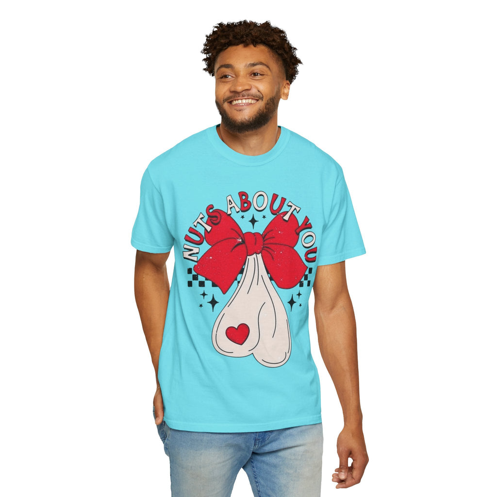 Nuts About You Unisex T-Shirt, Funny Gift, Casual Wear, Valentine's Day, Humorous Tees, Gift for Him/Her - Metamorphosis Creations