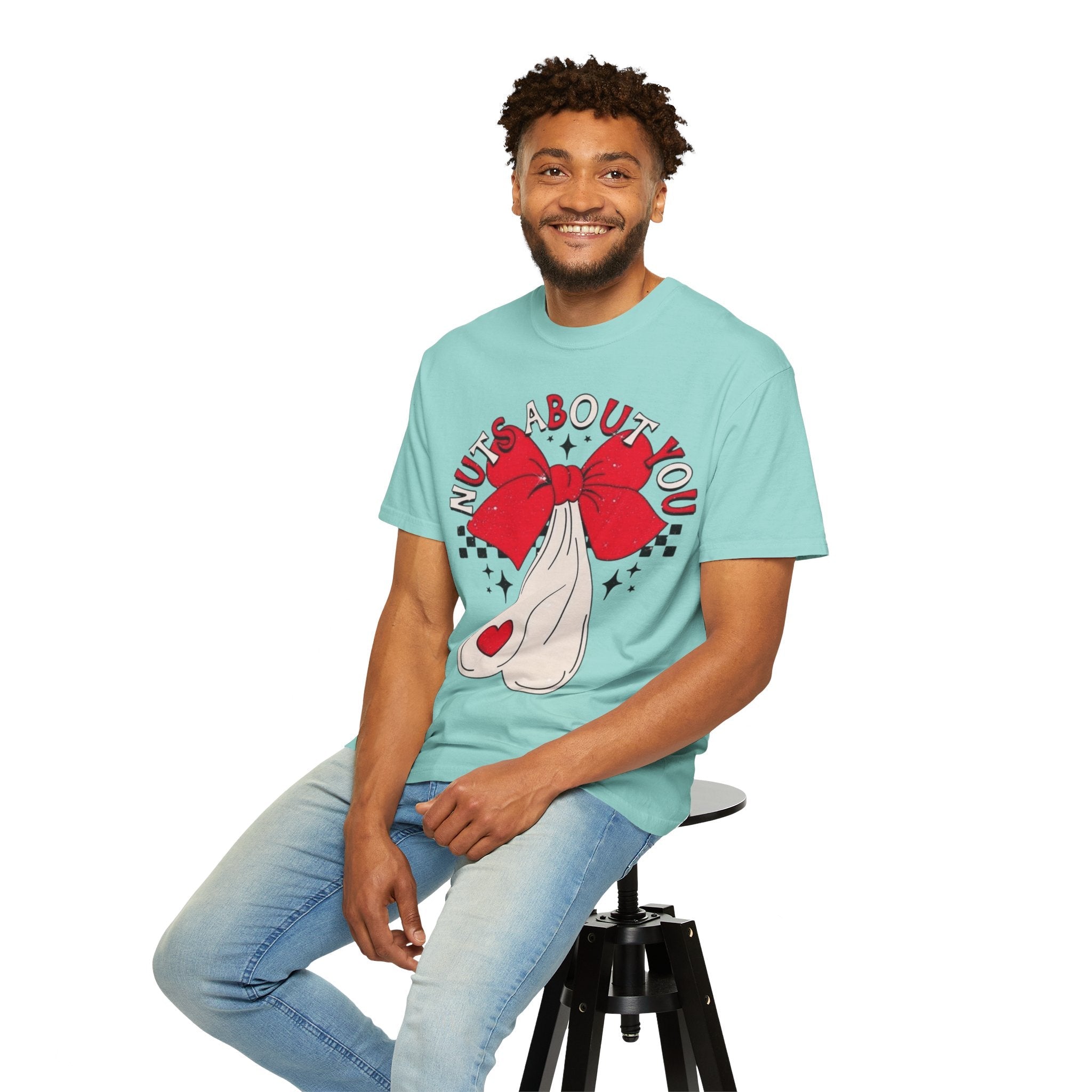 Nuts About You Unisex T-Shirt, Funny Gift, Casual Wear, Valentine's Day, Humorous Tees, Gift for Him/Her - Metamorphosis Creations