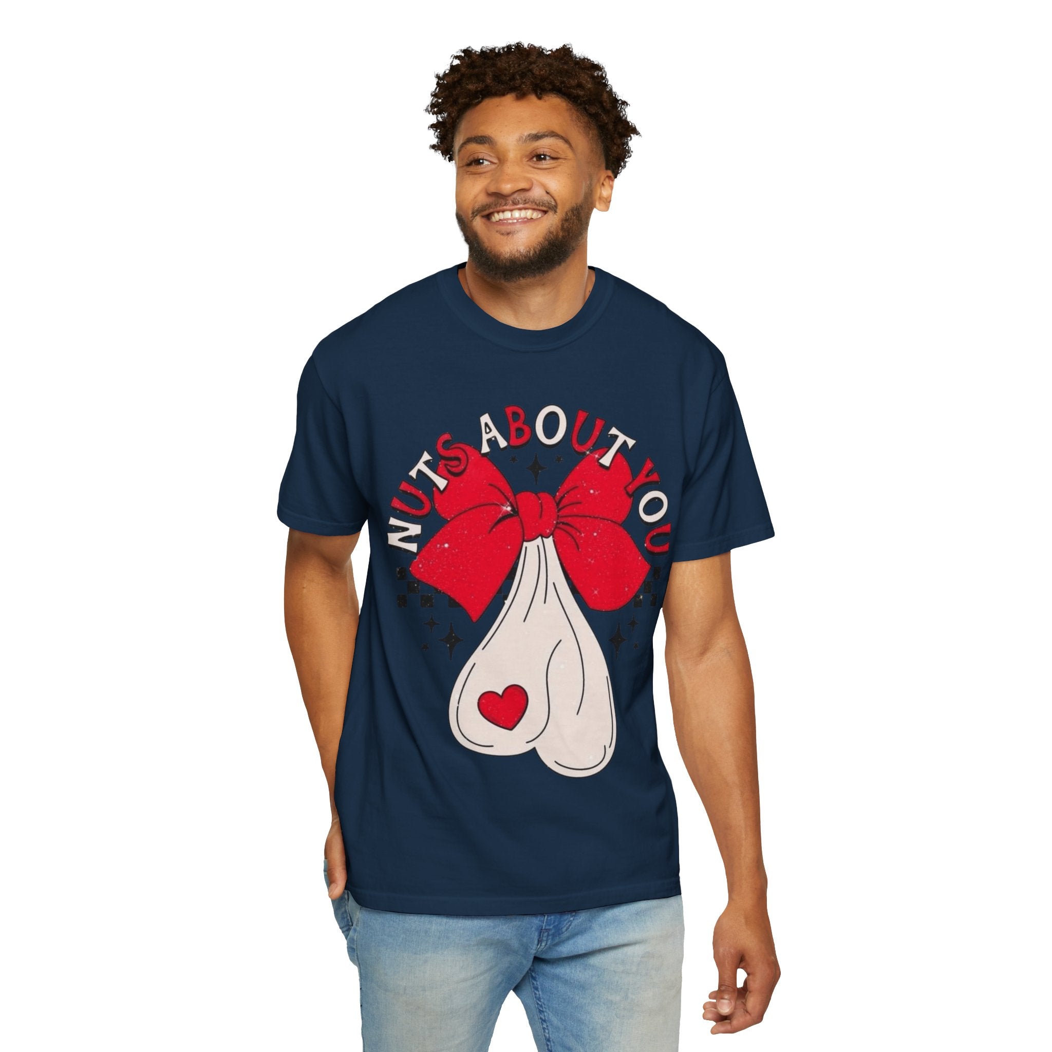 Nuts About You Unisex T-Shirt, Funny Gift, Casual Wear, Valentine's Day, Humorous Tees, Gift for Him/Her - Metamorphosis Creations