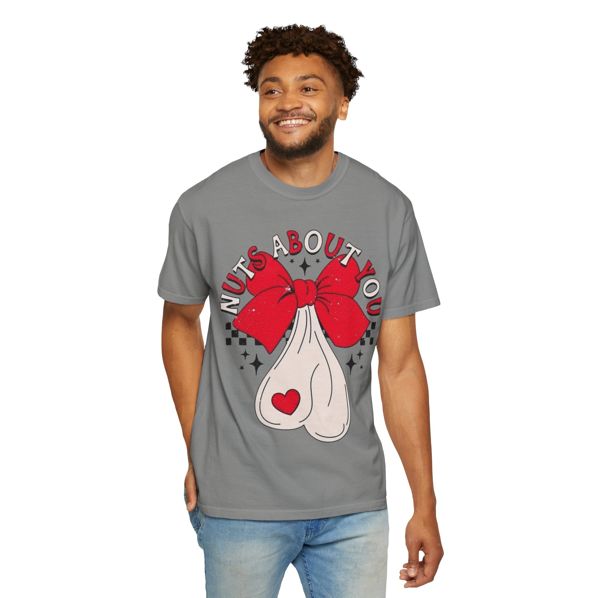 Nuts About You Unisex T-Shirt, Funny Gift, Casual Wear, Valentine's Day, Humorous Tees, Gift for Him/Her - Metamorphosis Creations